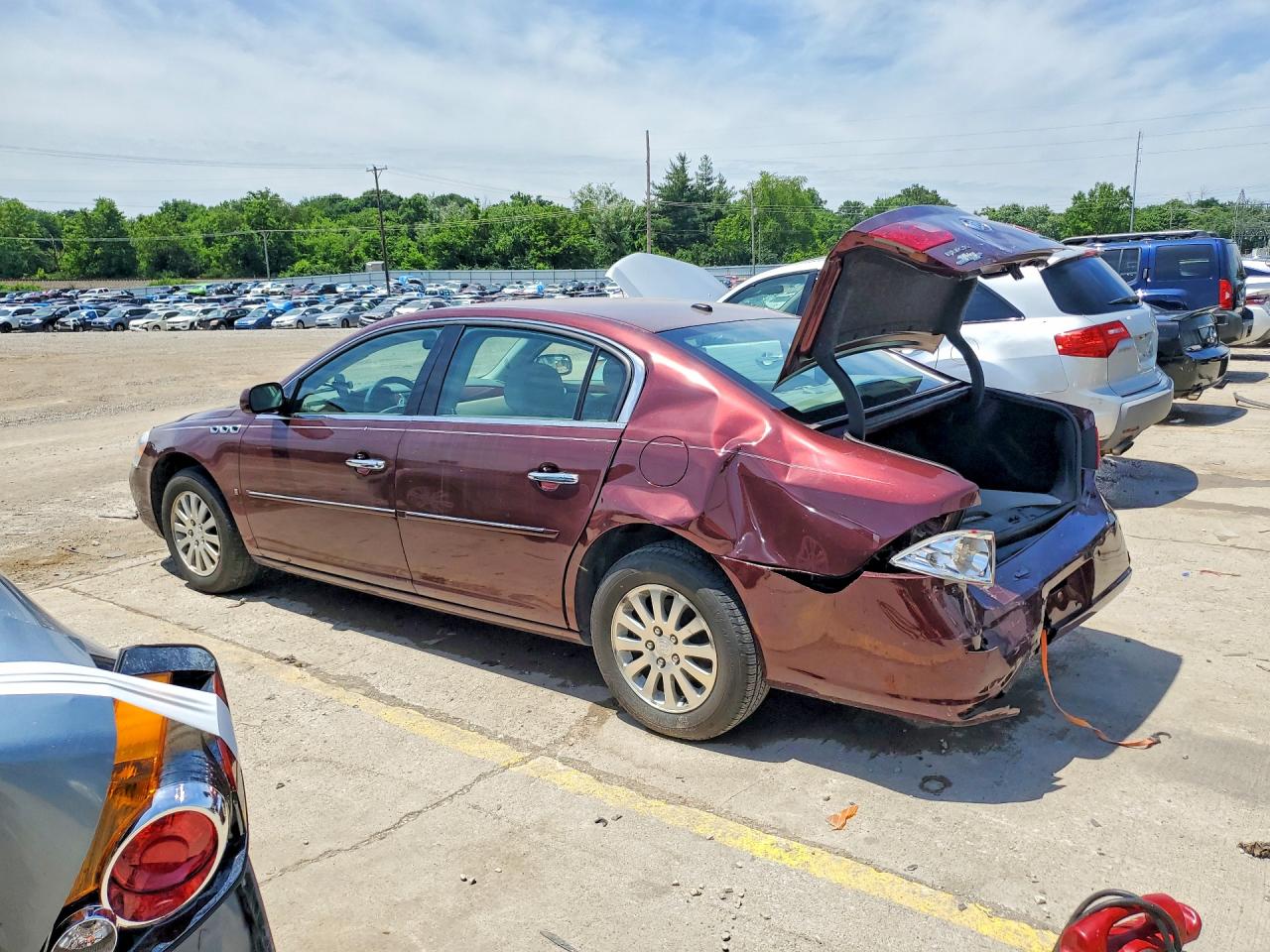 2006 Buick Lucerne Cx Burgundy vin: 1G4HP57266U213972