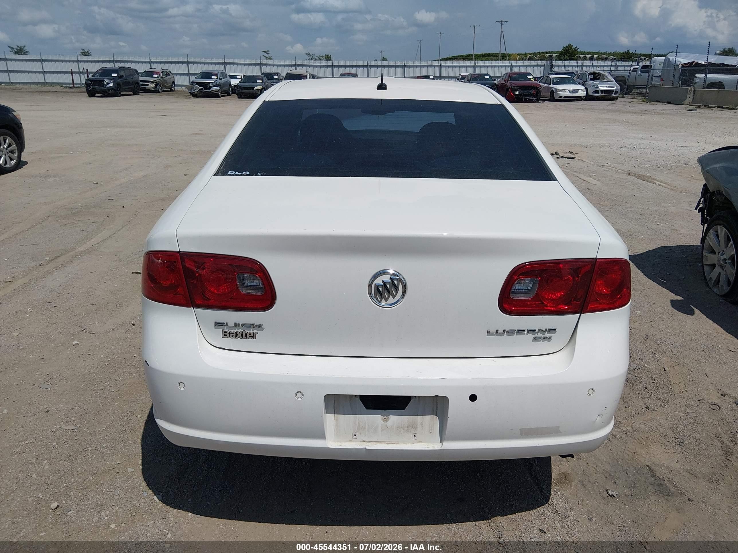 2006 Buick Lucerne Cx White vin: 1G4HP57276U203189