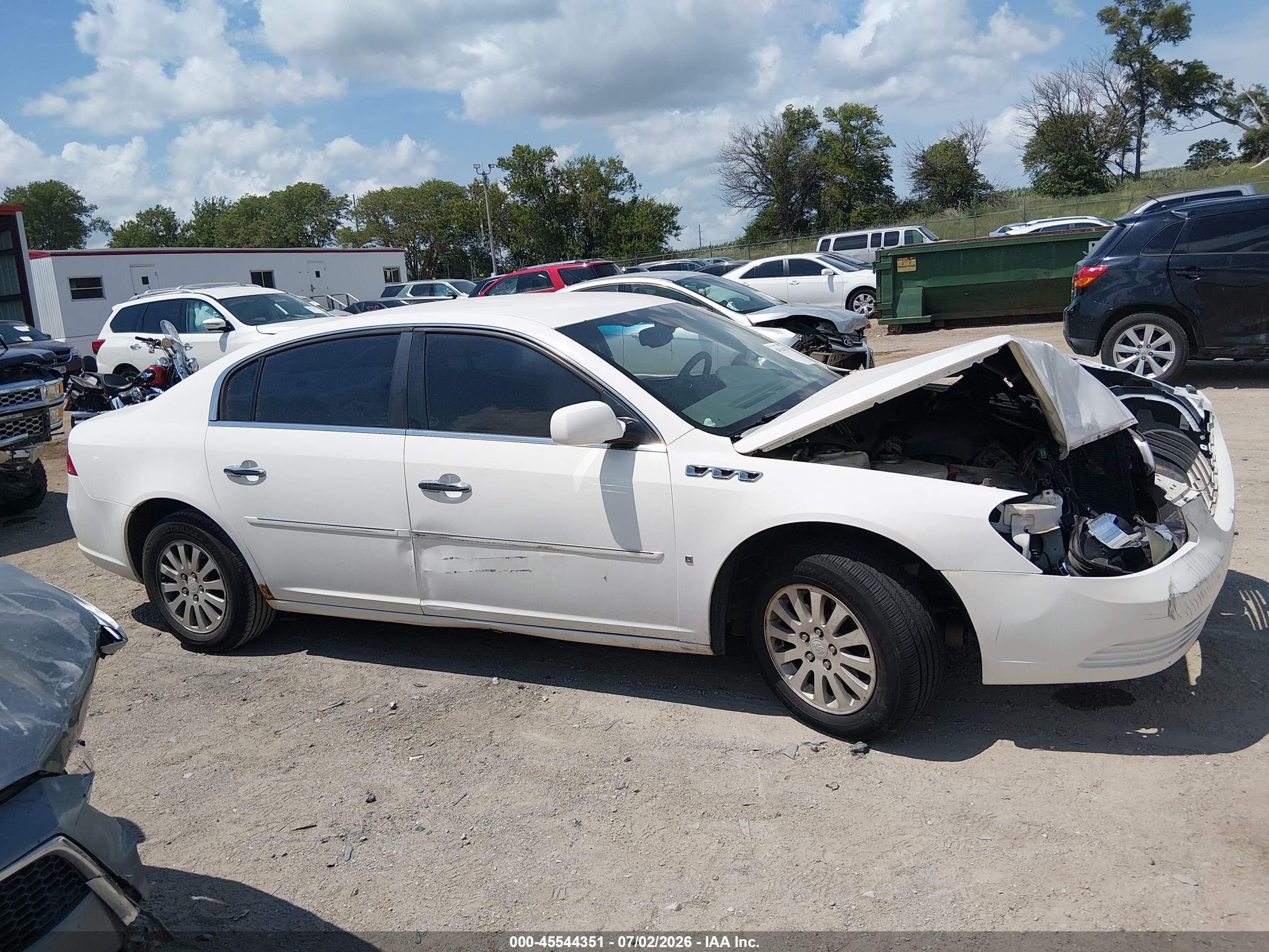 2006 Buick Lucerne Cx White vin: 1G4HP57276U203189