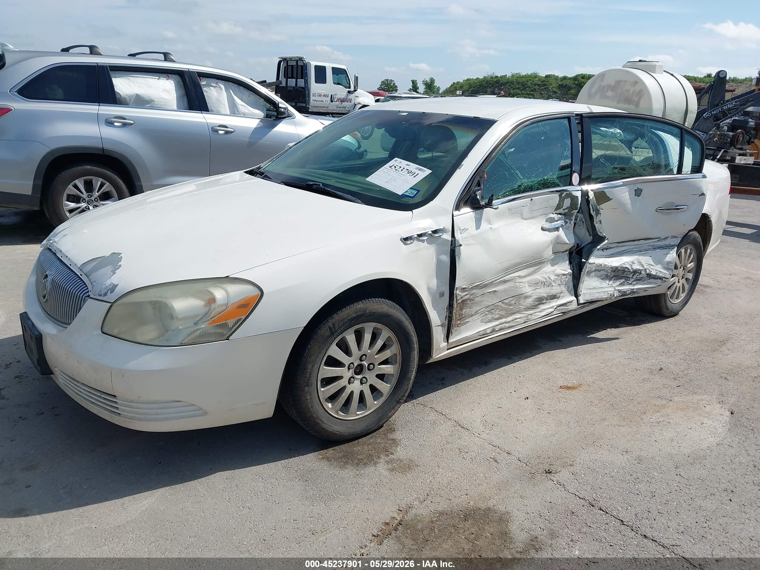 2006 Buick Lucerne Cx White vin: 1G4HP57276U226228