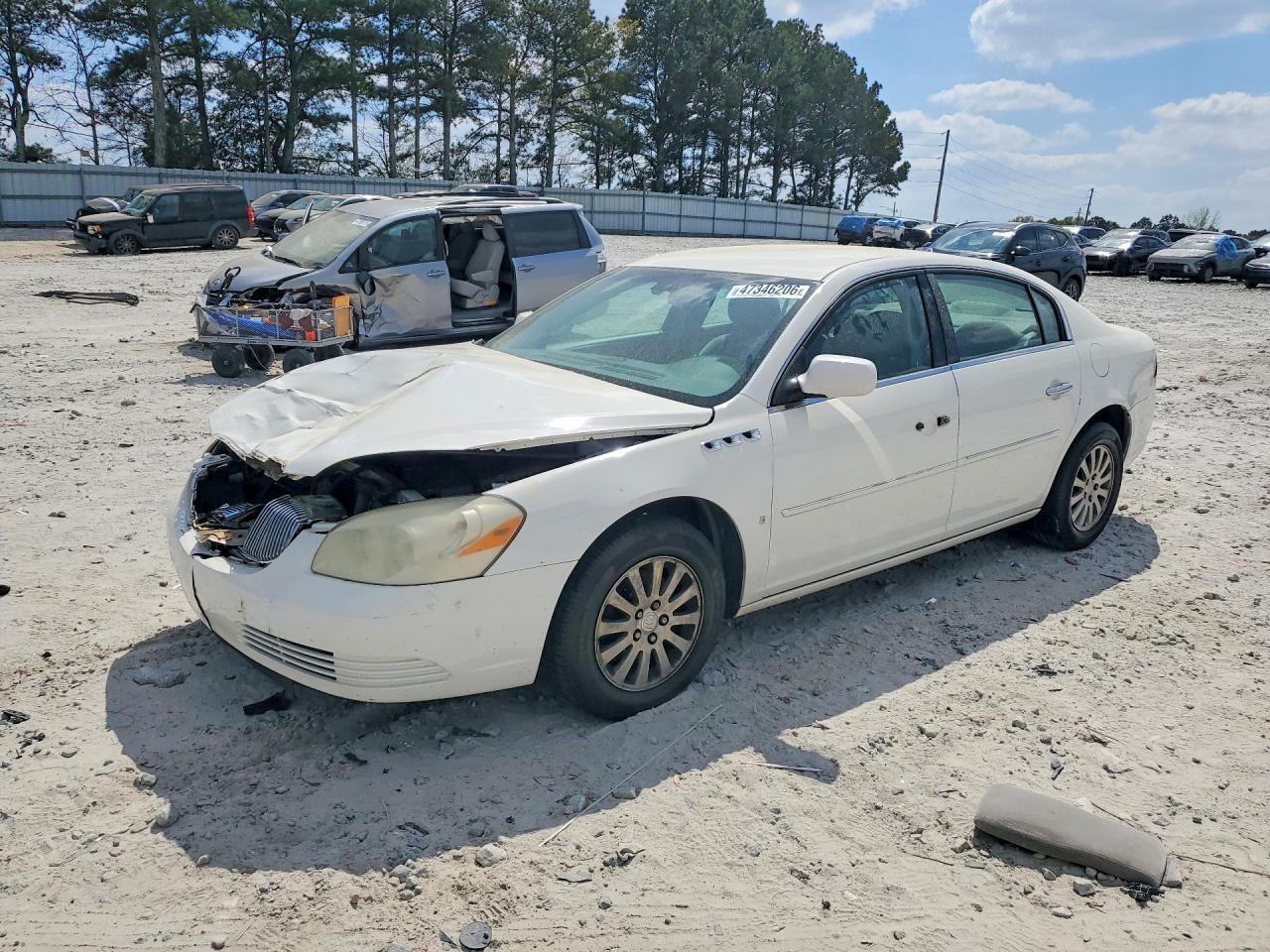 2007 Buick Lucerne Cx Белый vin: 1G4HP57277U200133