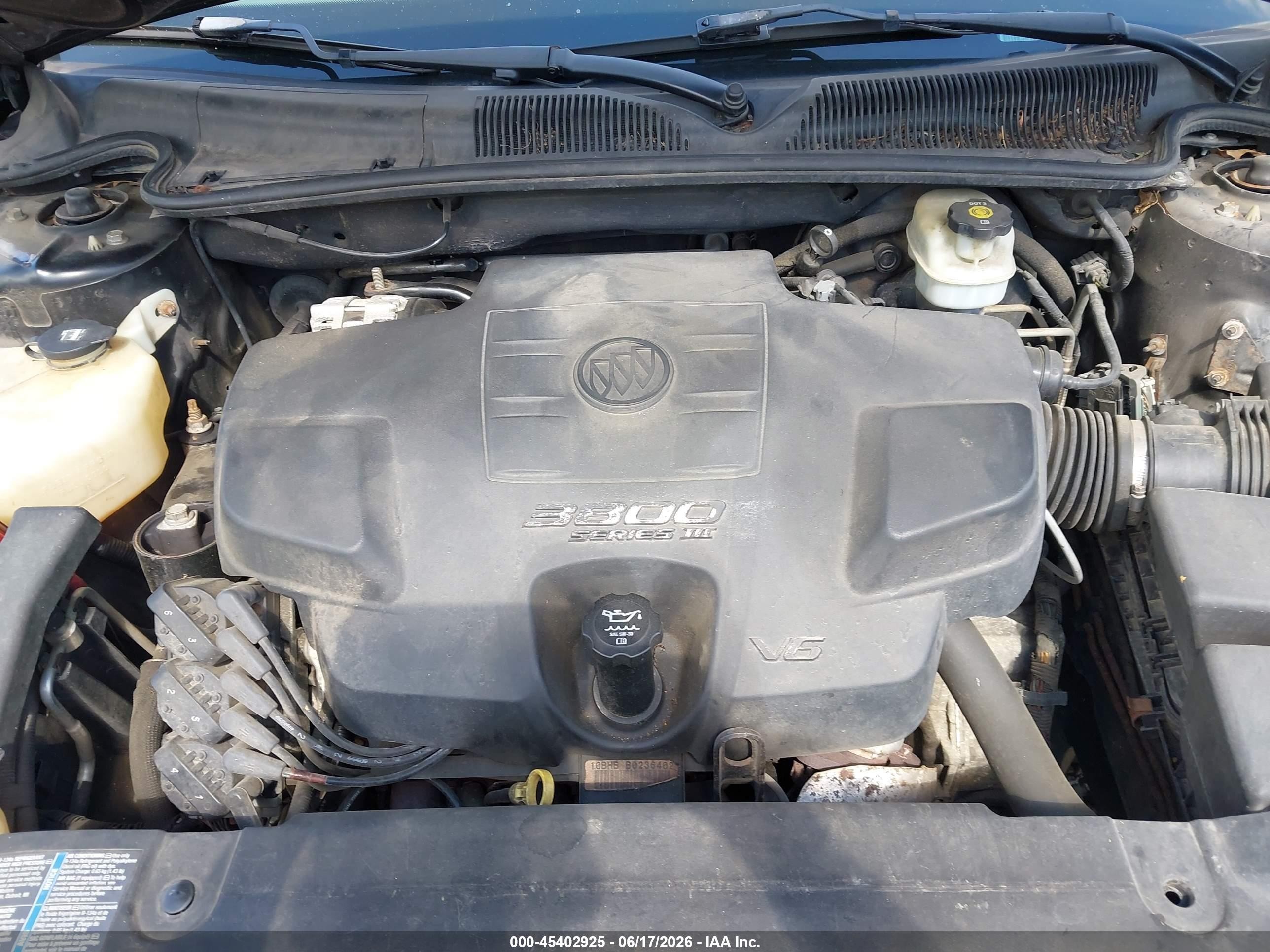 2006 Buick Lucerne Cx Black vin: 1G4HP57286U210622
