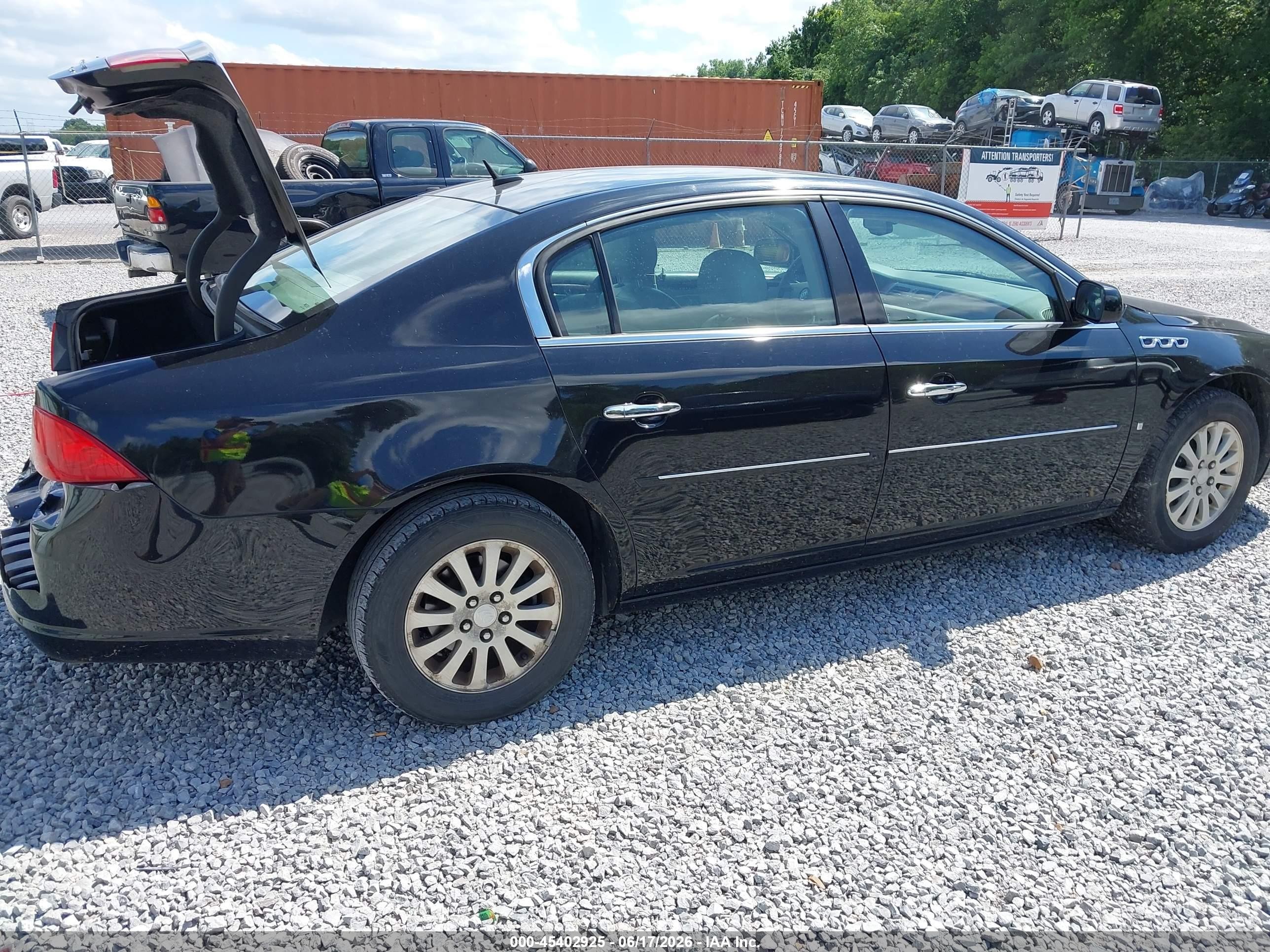 2006 Buick Lucerne Cx Black vin: 1G4HP57286U210622