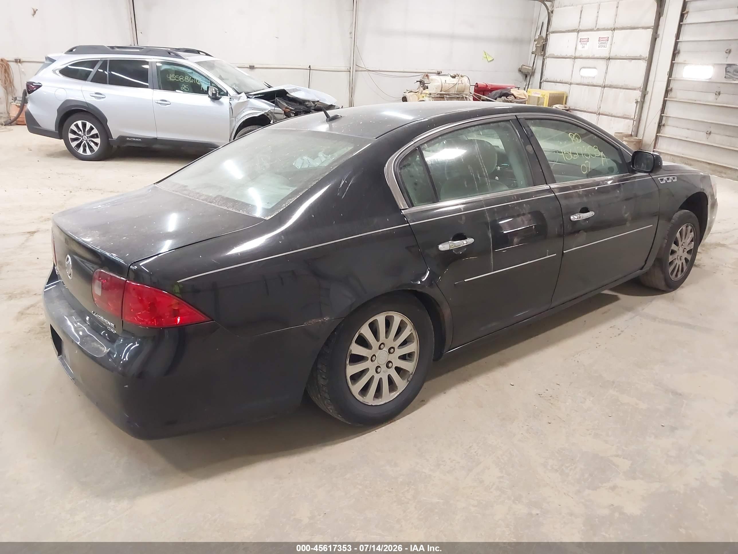 2007 Buick Lucerne Cx Black vin: 1G4HP572X7U212809