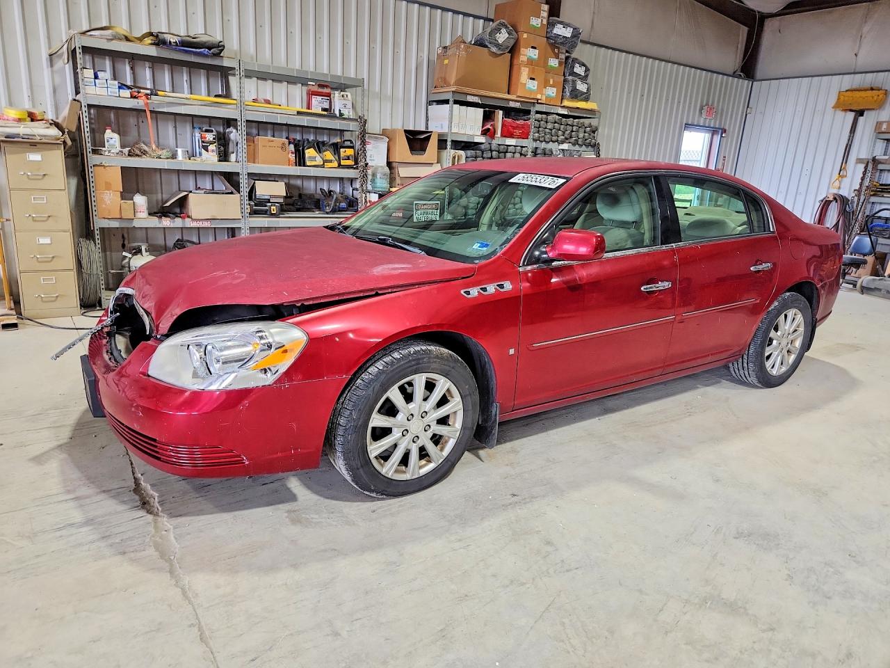 2009 Buick Lucerne Cx Red vin: 1G4HP57M39U141344