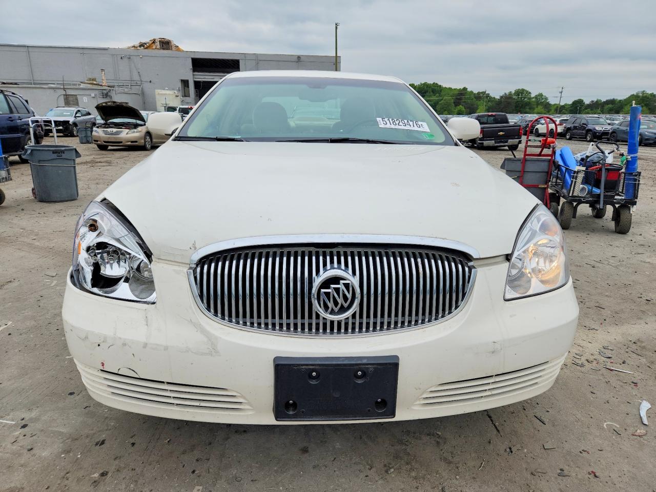 2009 Buick Lucerne Cx White vin: 1G4HP57M49U103833