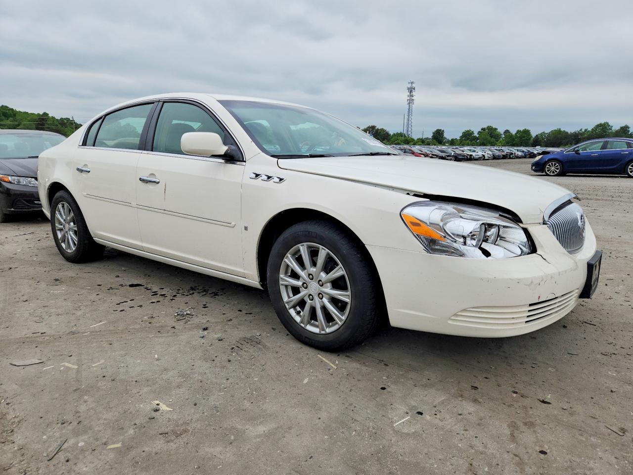 2009 Buick Lucerne Cx White vin: 1G4HP57M49U103833