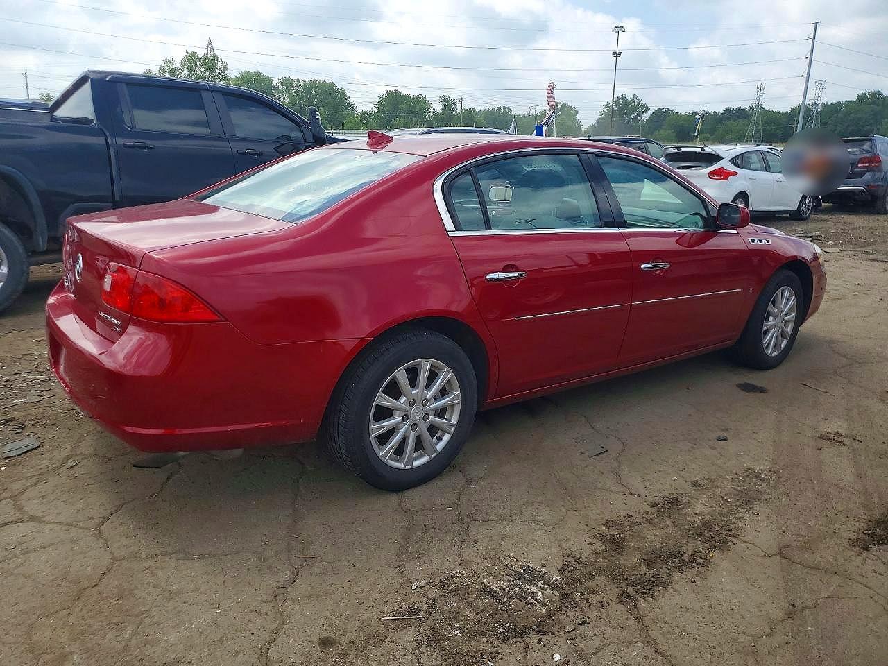 2009 Buick Lucerne Cx Red vin: 1G4HP57M79U140259
