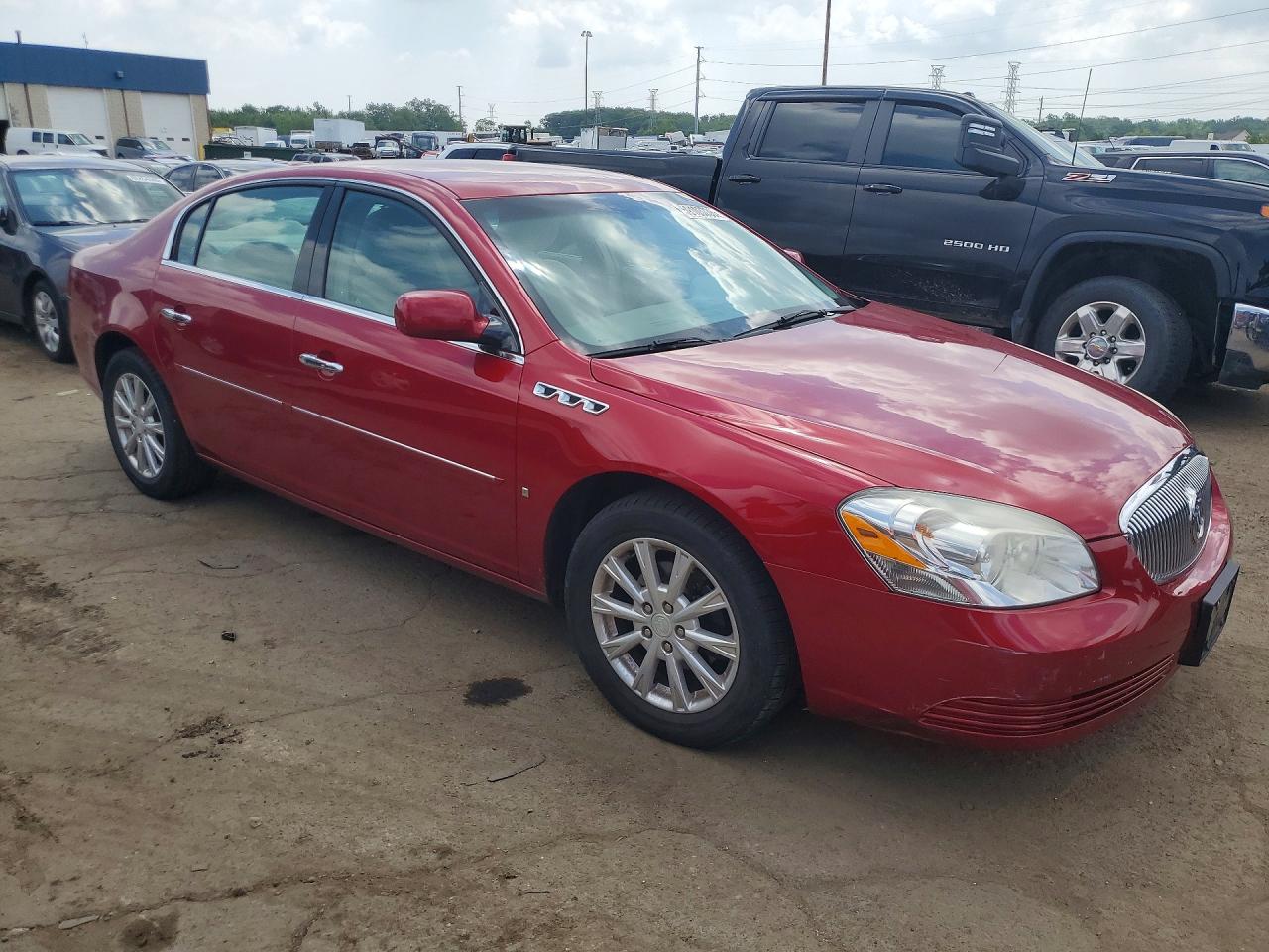 2009 Buick Lucerne Cx Red vin: 1G4HP57M79U140259