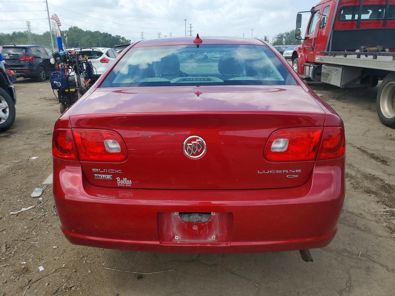 2009 Buick Lucerne Cx Red vin: 1G4HP57M79U140259