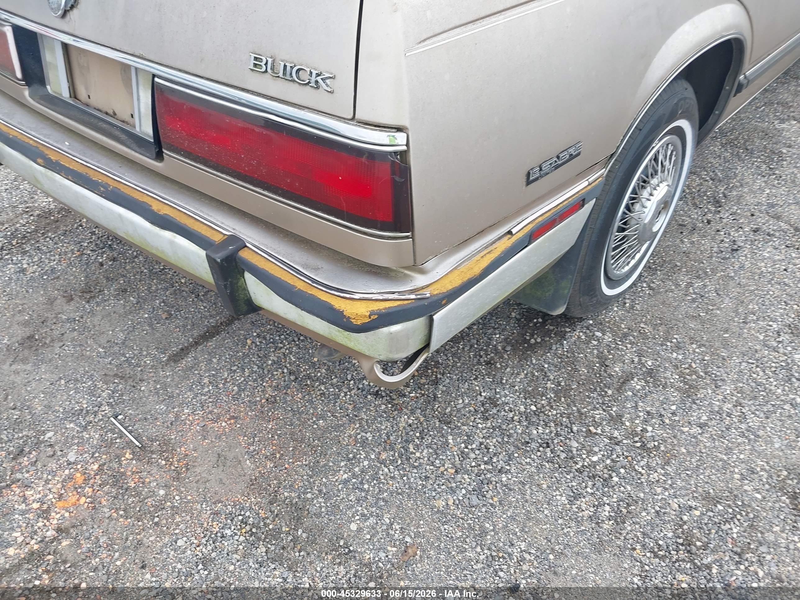 1987 Buick Lesabre Limited Gold vin: 1G4HR5130HH417450