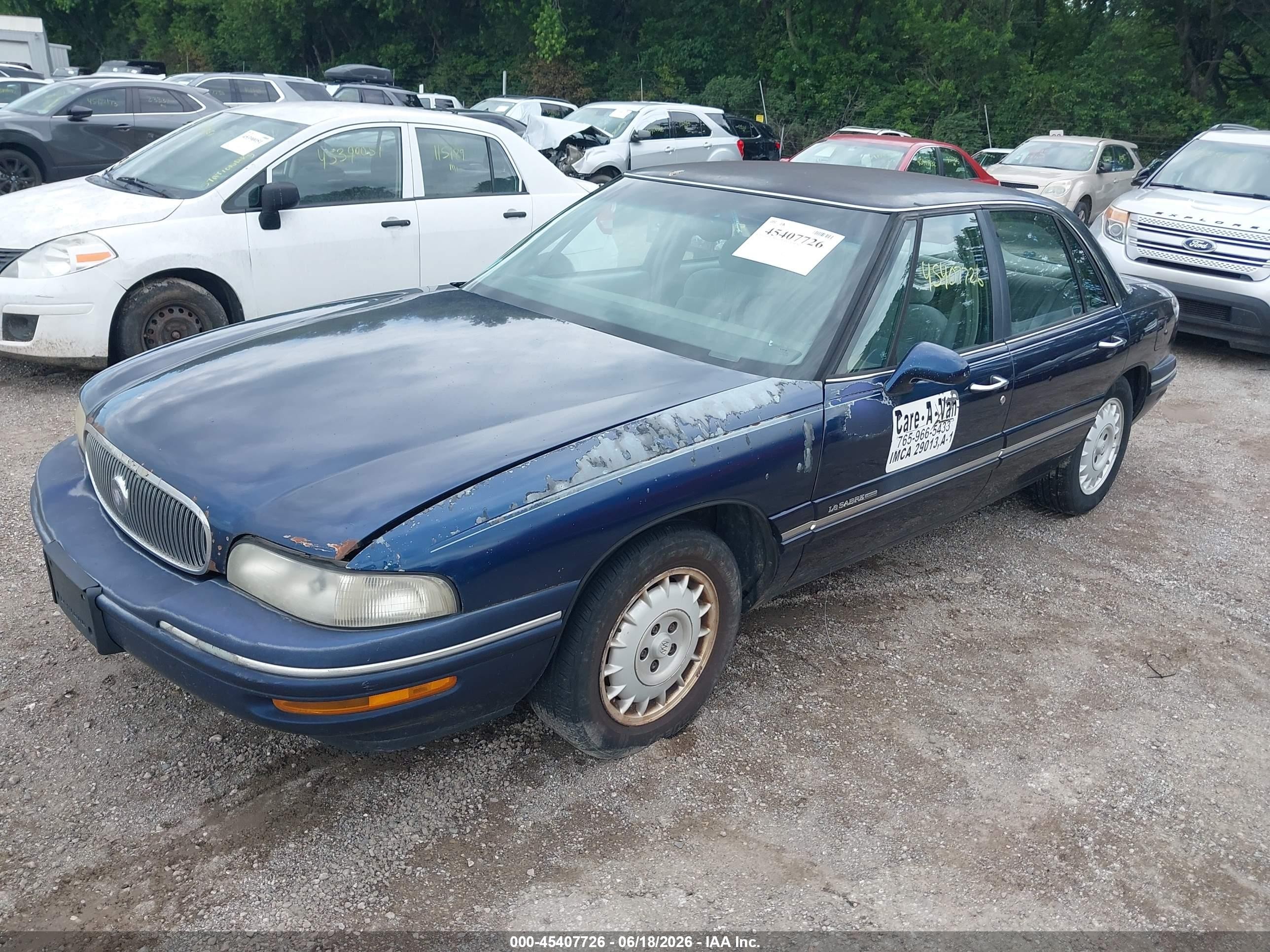 1998 Buick Lesabre Limited Blue vin: 1G4HR52K2WH428484