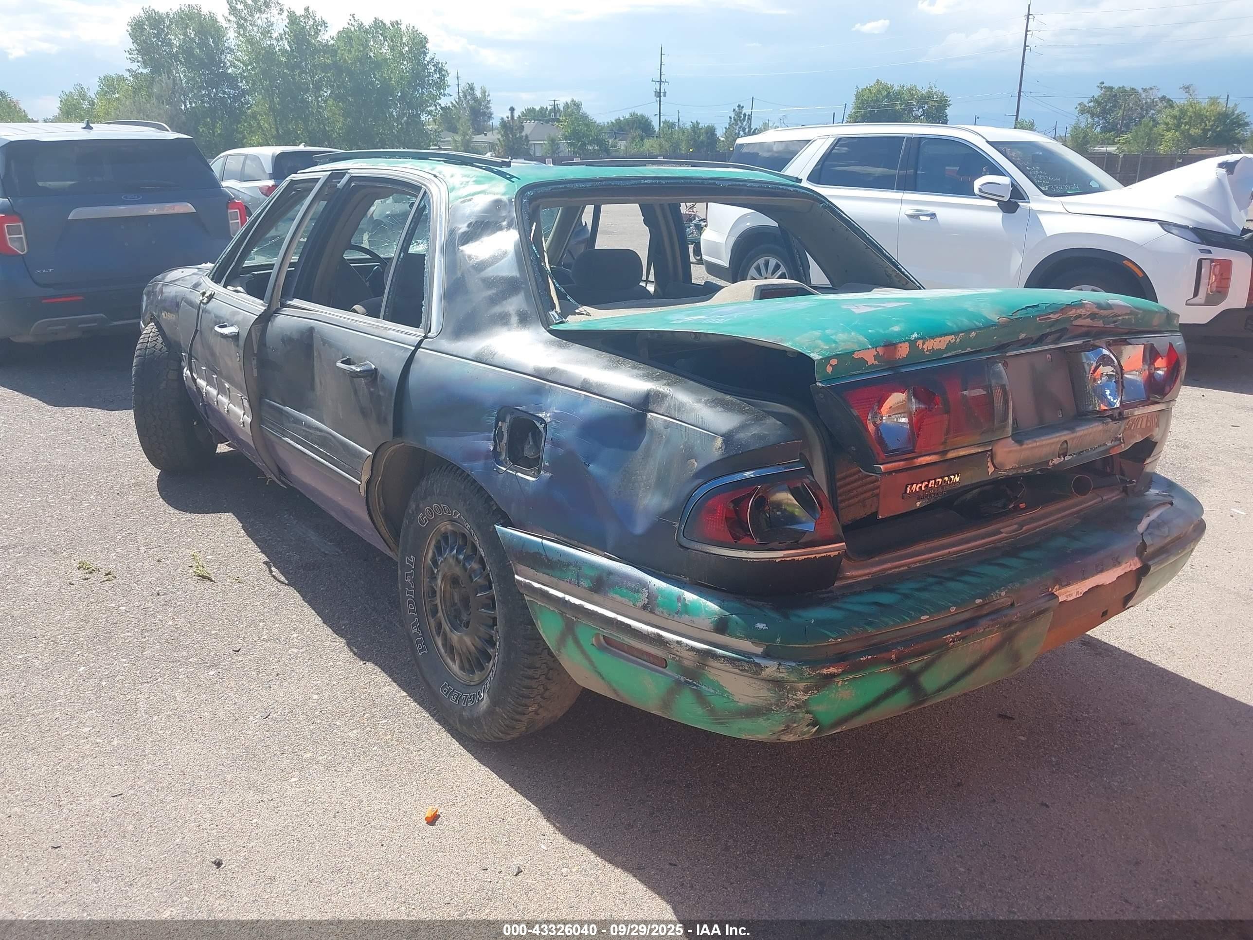 1998 Buick Lesabre Limited Черный vin: 1G4HR52K9WH448263