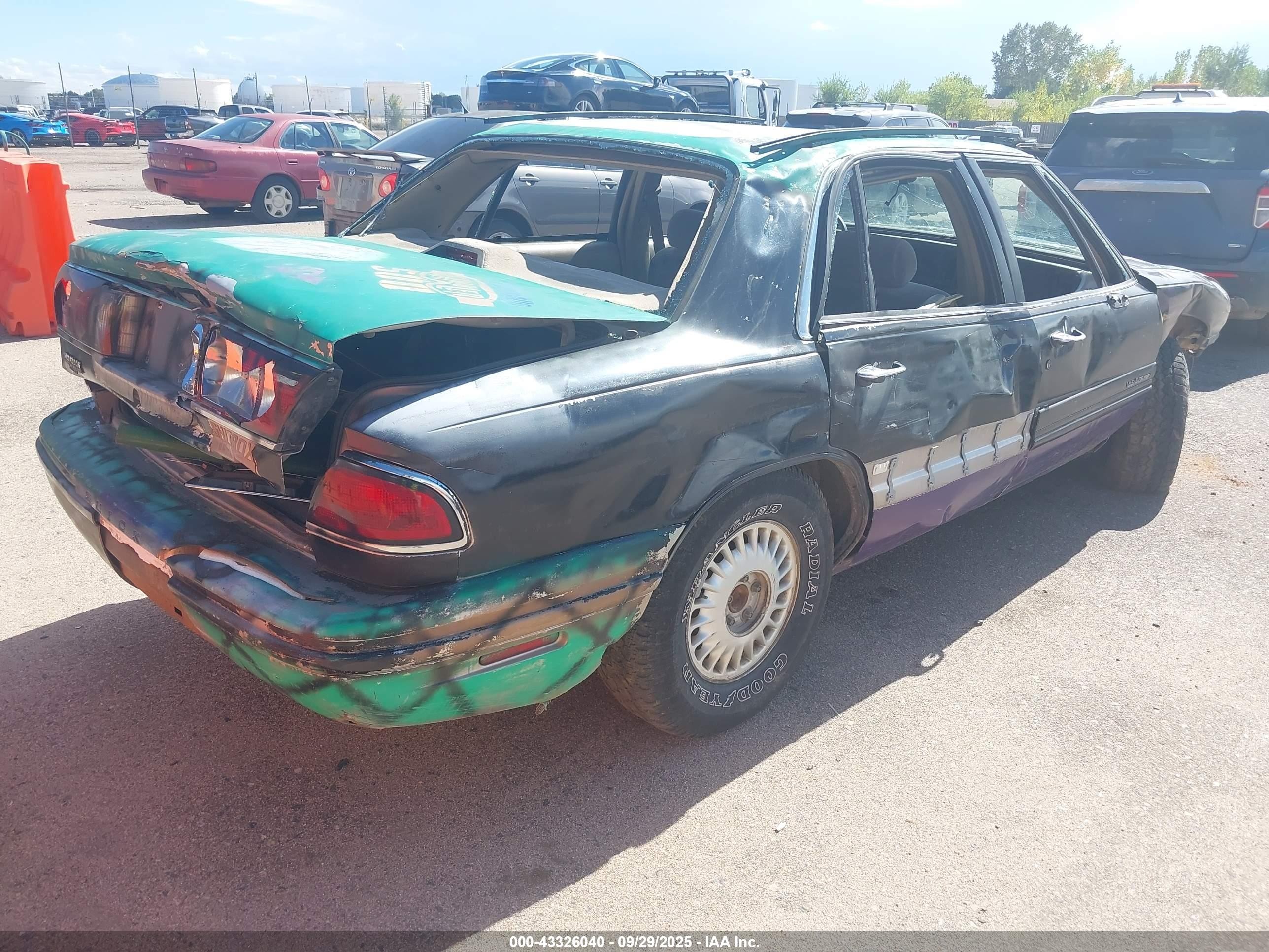 1998 Buick Lesabre Limited Черный vin: 1G4HR52K9WH448263