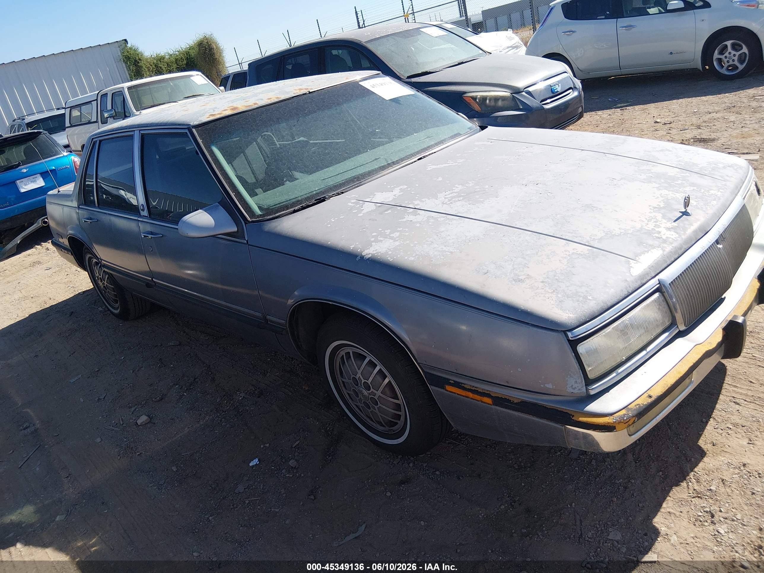 1991 Buick Lesabre Limited Gray vin: 1G4HR54C2MH444350