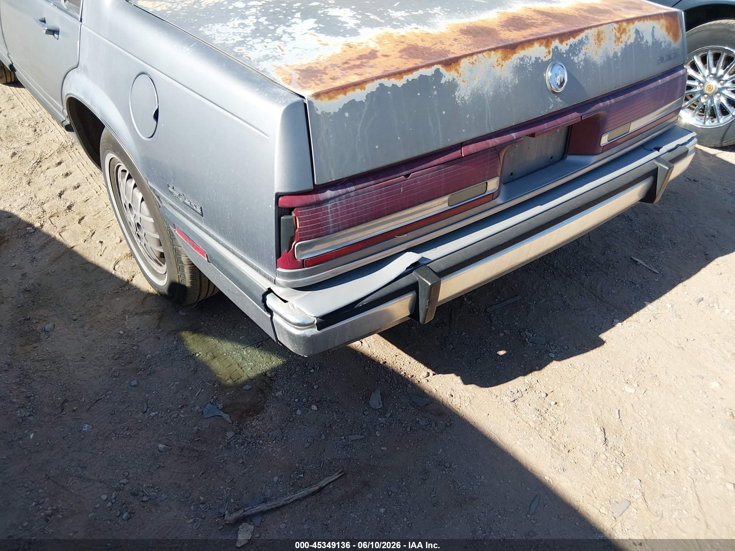 1991 Buick Lesabre Limited Серый vin: 1G4HR54C2MH444350