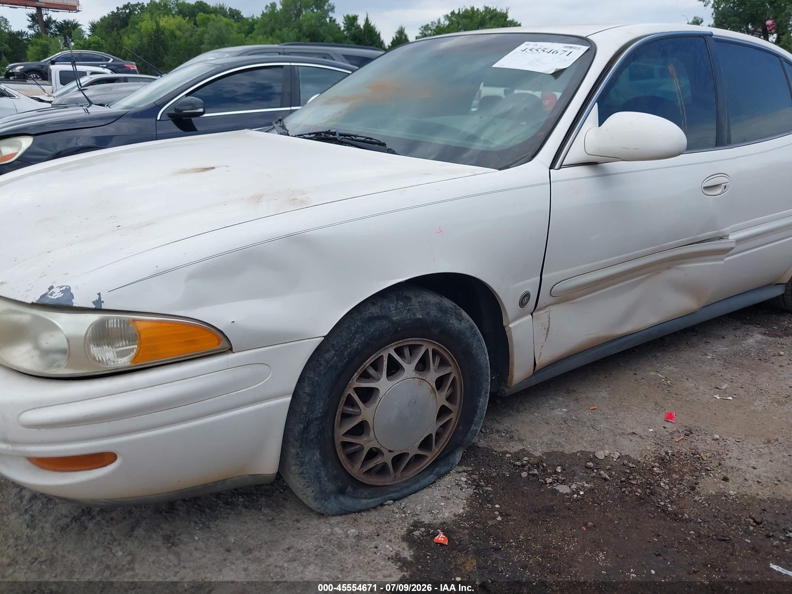 2001 Buick Lesabre Limited White vin: 1G4HR54K01U298511