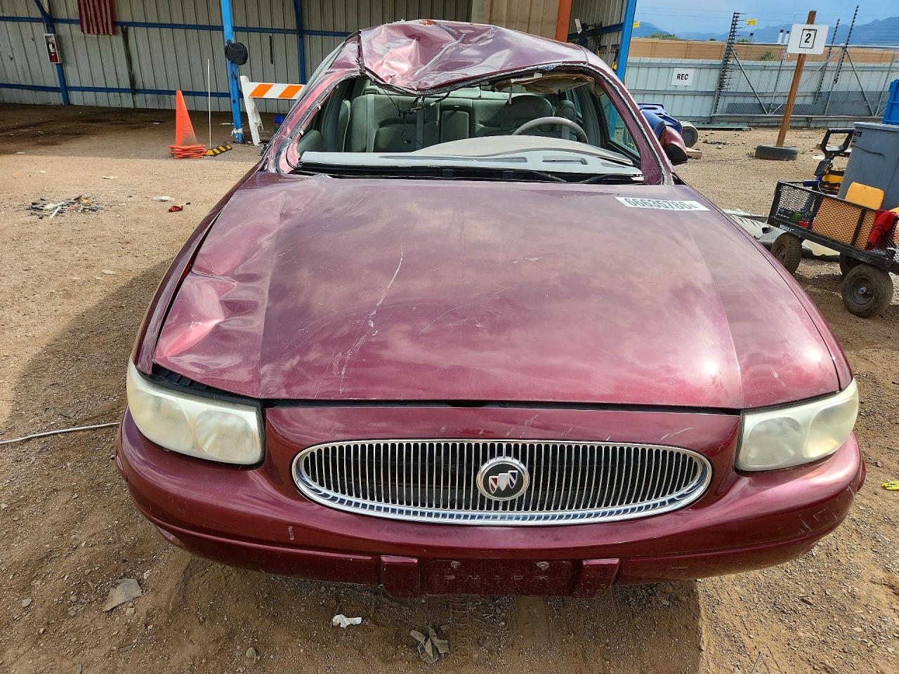 2002 Buick Lesabre Limited Burgundy vin: 1G4HR54K02U266532