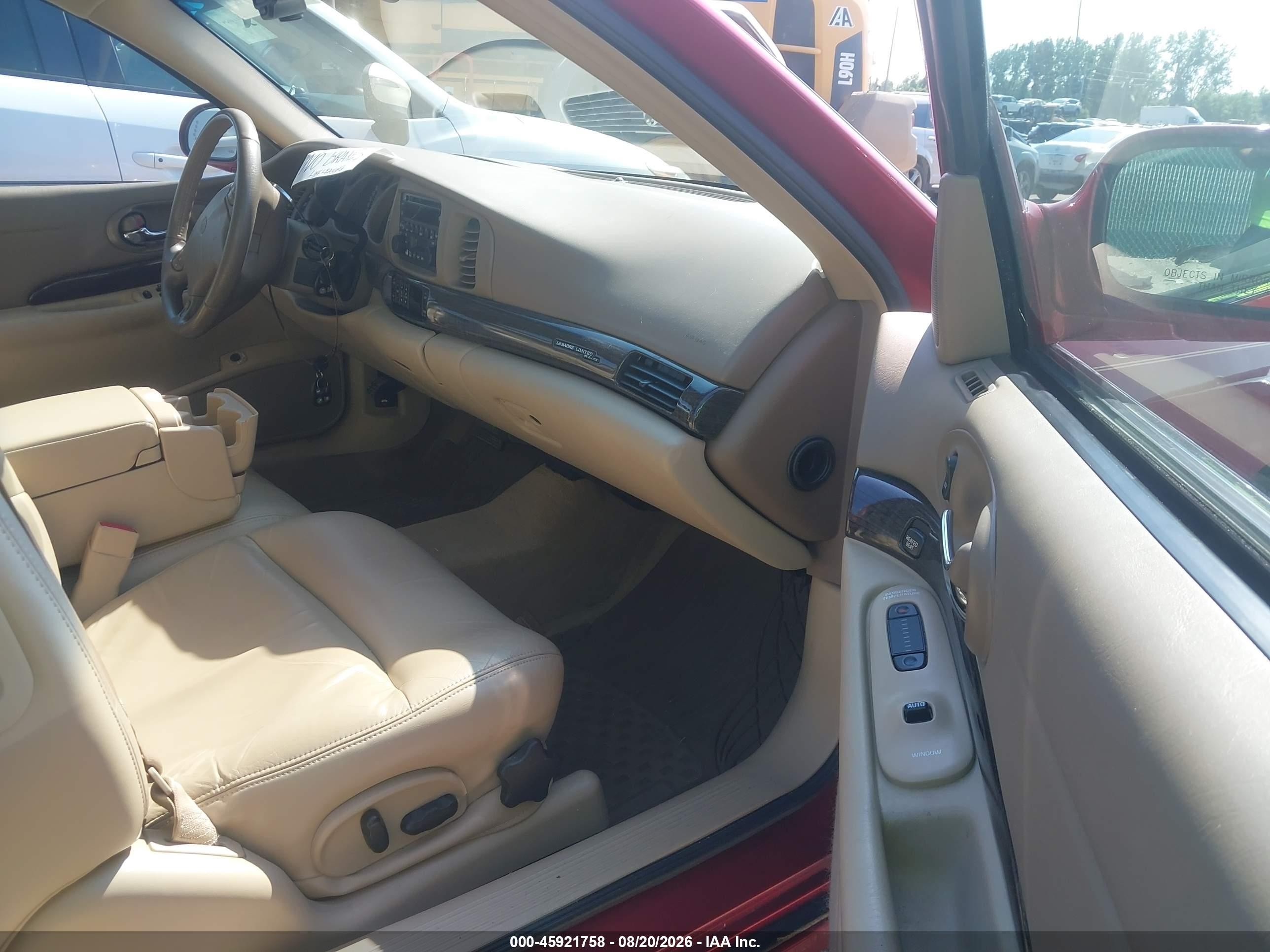2005 Buick Lesabre Limited Red vin: 1G4HR54K55U282181