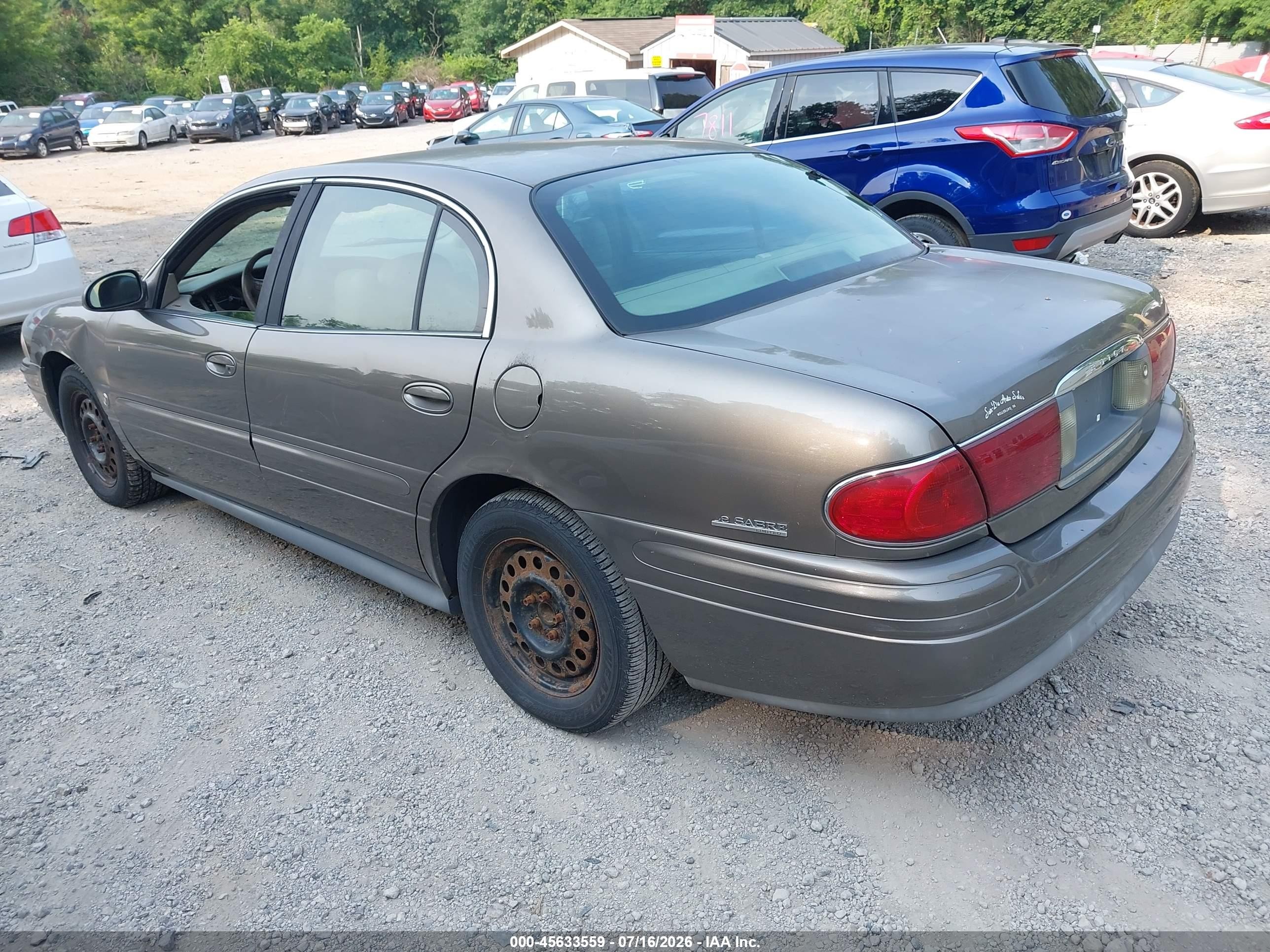 2002 Buick Lesabre Limited Brown vin: 1G4HR54K624288244