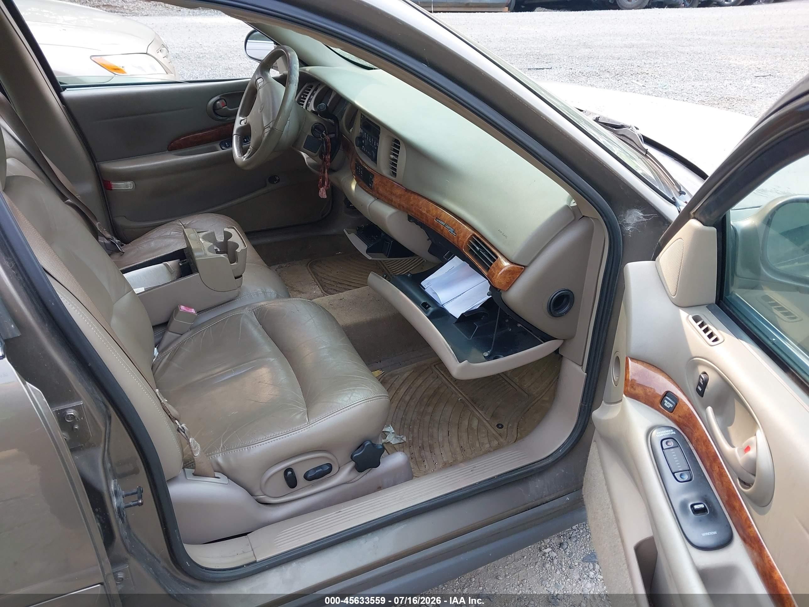 2002 Buick Lesabre Limited Brown vin: 1G4HR54K624288244