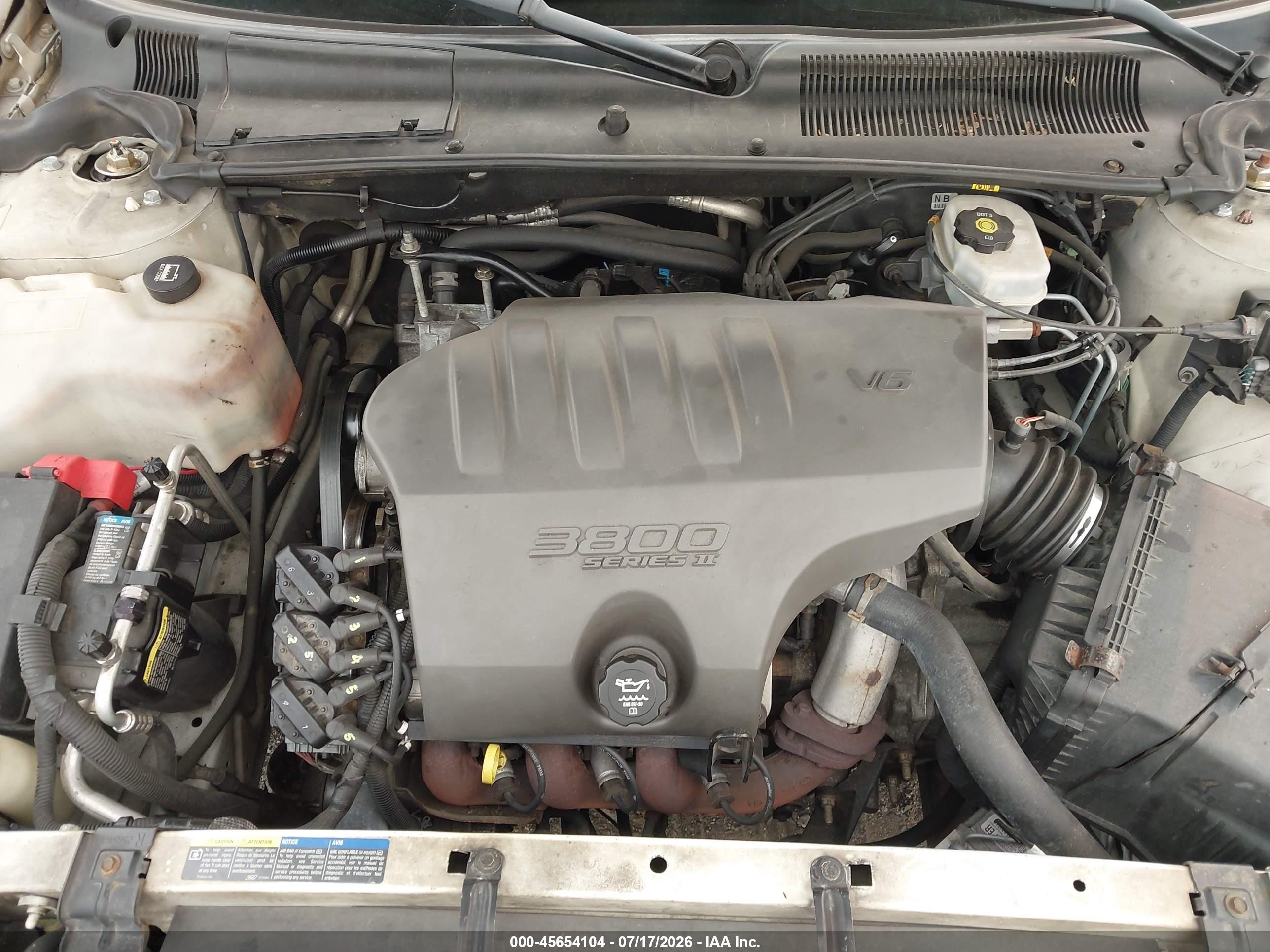 2003 Buick Lesabre Limited White vin: 1G4HR54K63U227137