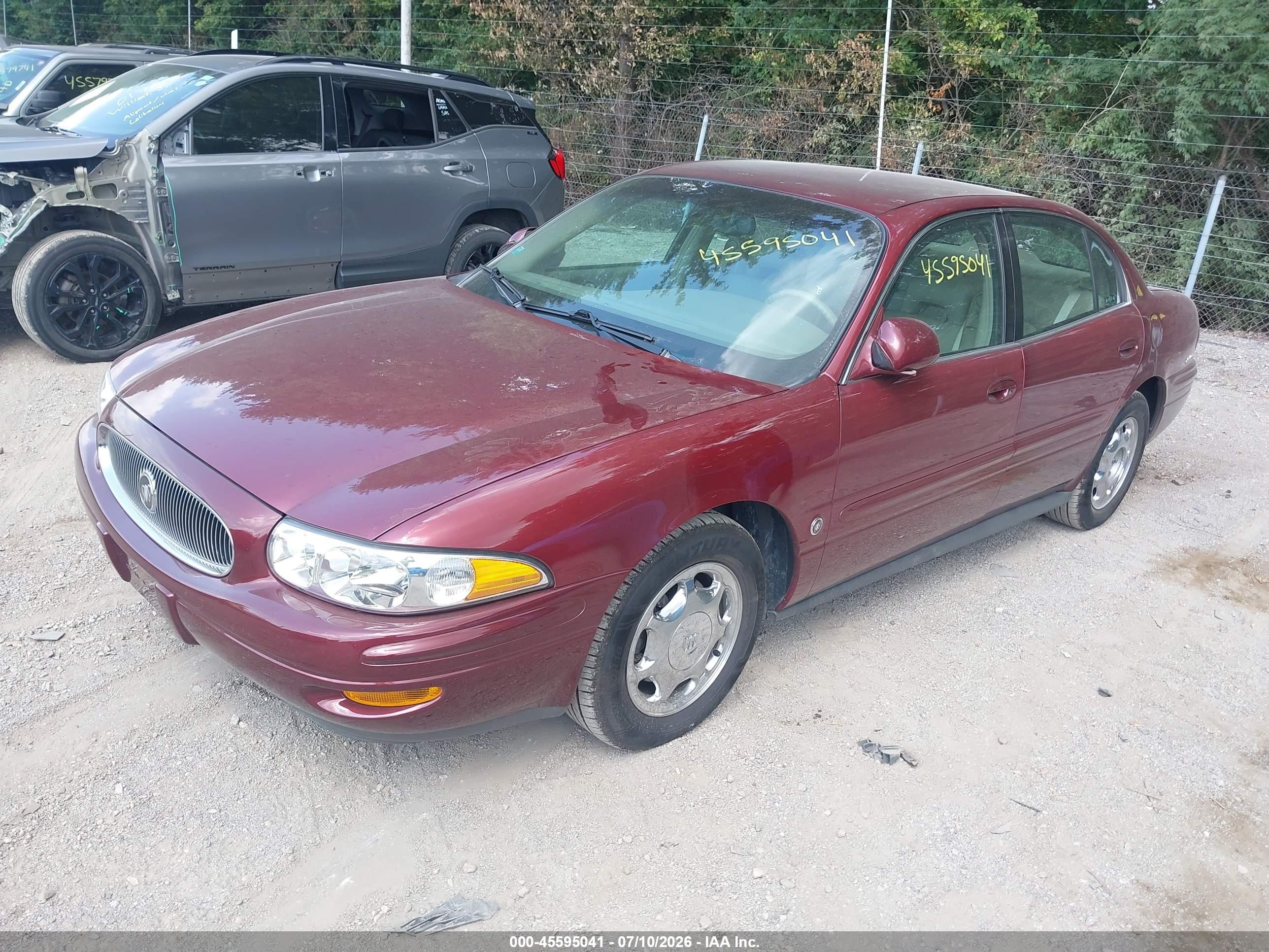 2002 Buick Lesabre Limited Red vin: 1G4HR54K72U228182