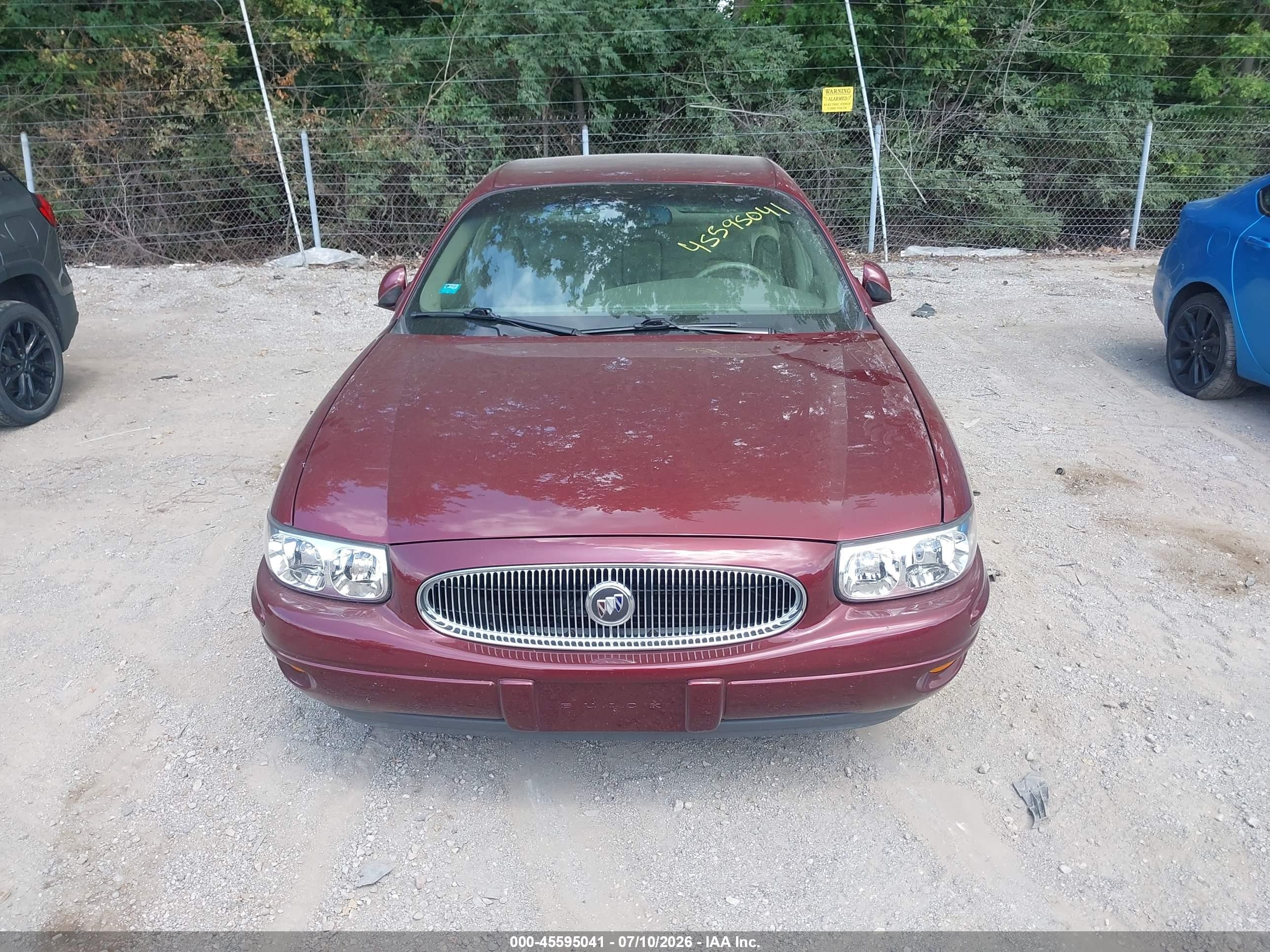 2002 Buick Lesabre Limited Red vin: 1G4HR54K72U228182