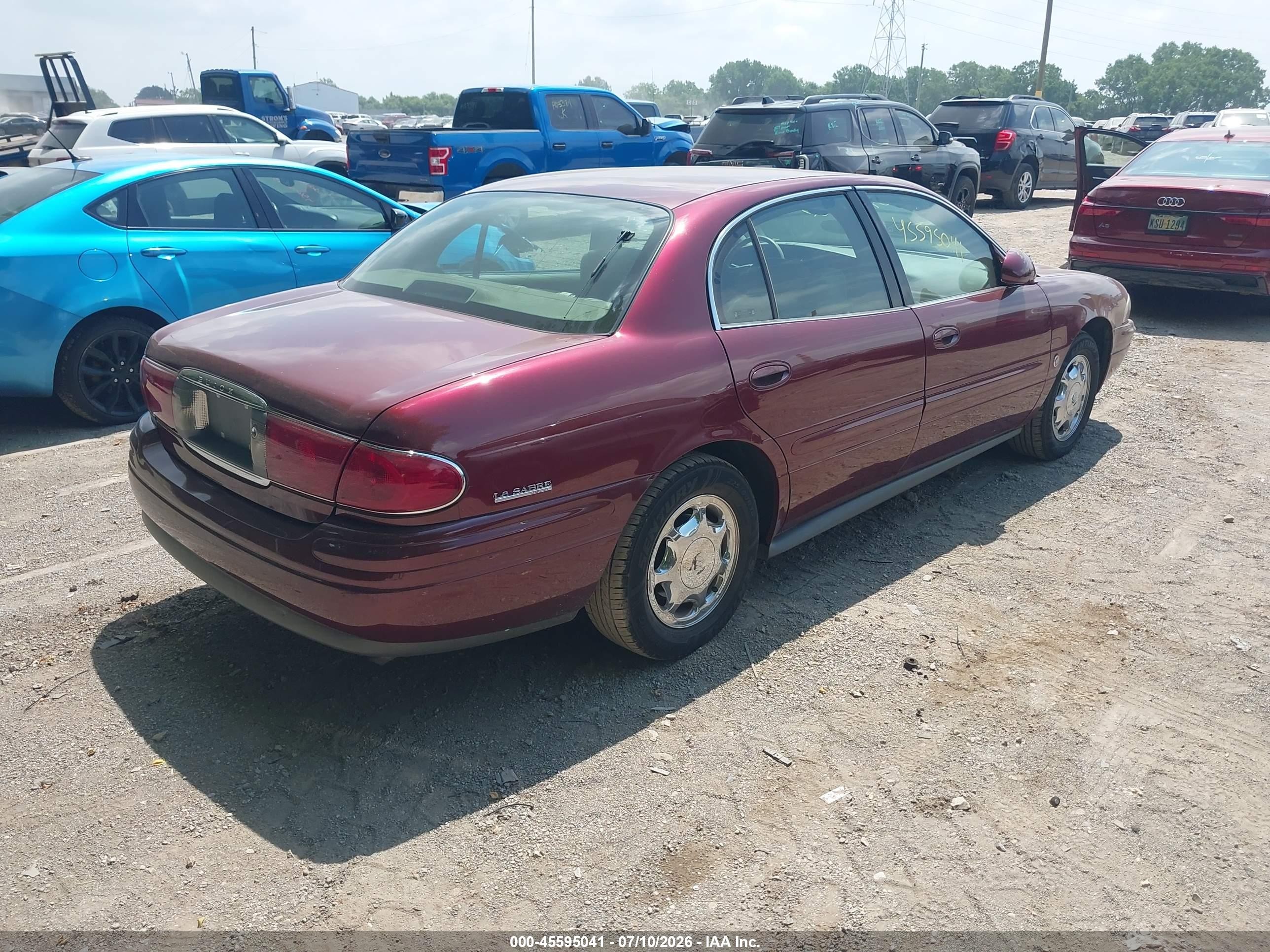 2002 Buick Lesabre Limited Red vin: 1G4HR54K72U228182