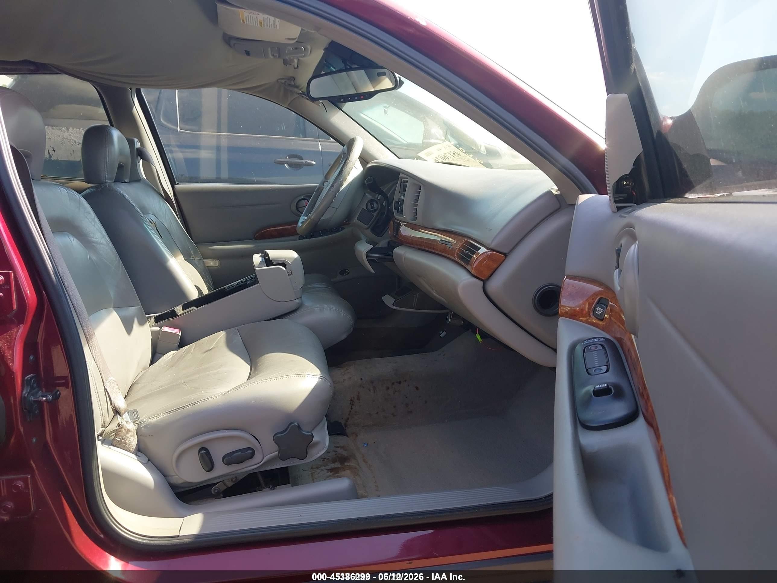 2002 Buick Lesabre Limited Burgundy vin: 1G4HR54K72U280167
