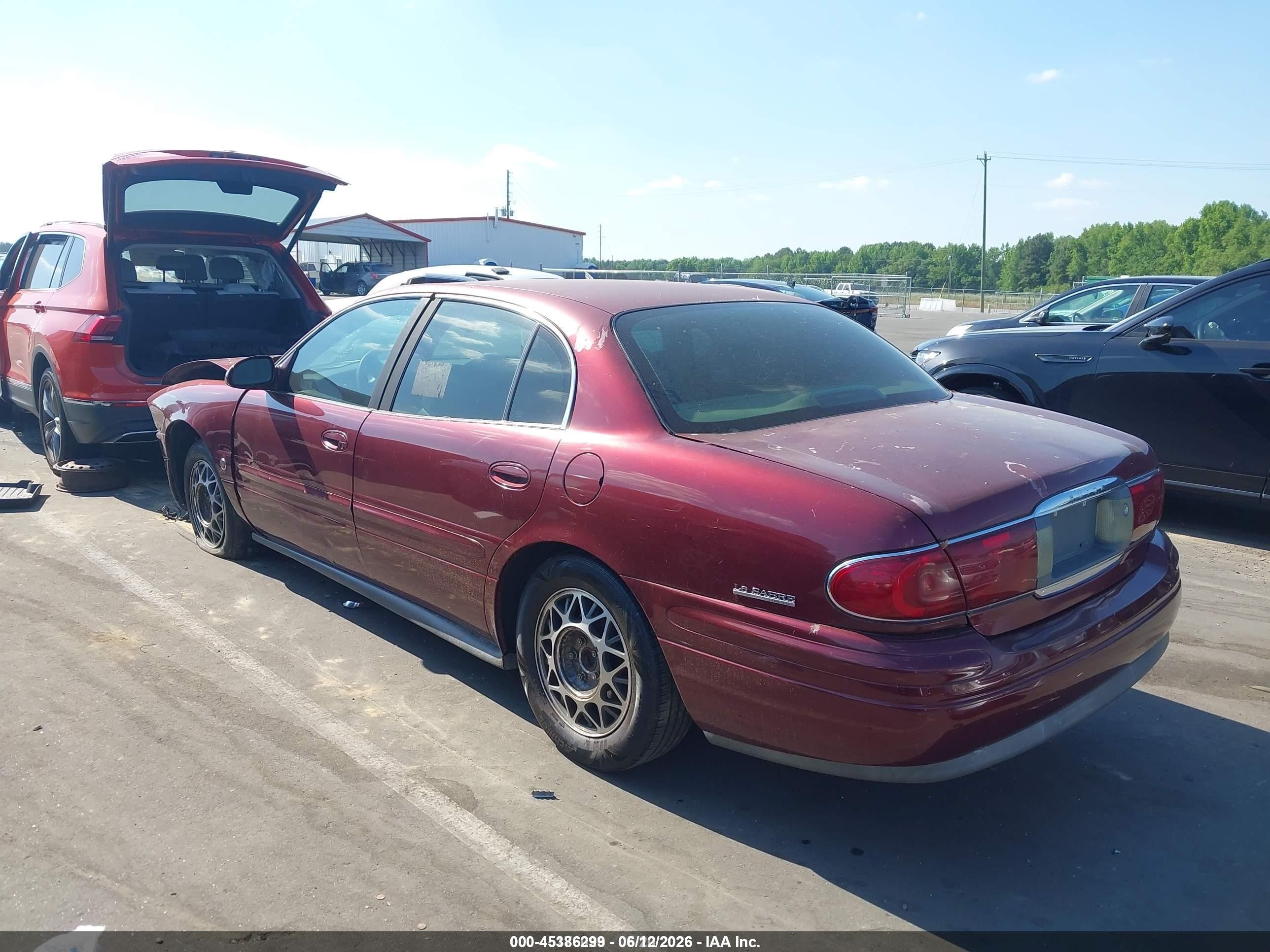2002 Buick Lesabre Limited Burgundy vin: 1G4HR54K72U280167