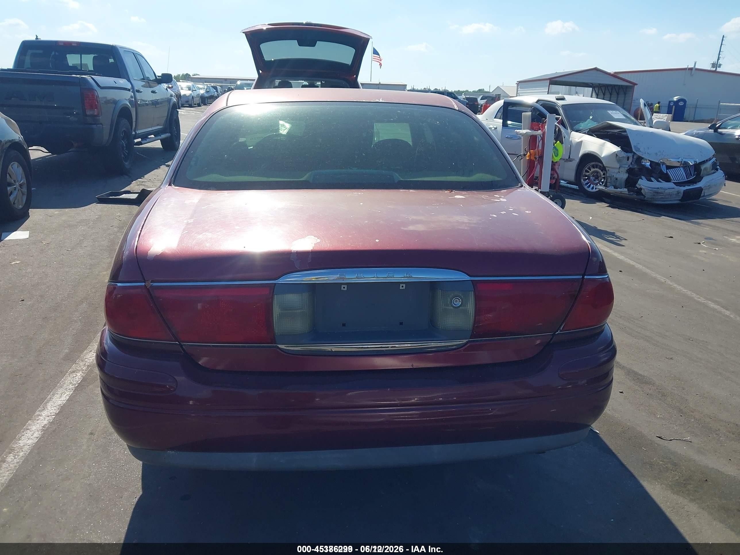2002 Buick Lesabre Limited Burgundy vin: 1G4HR54K72U280167