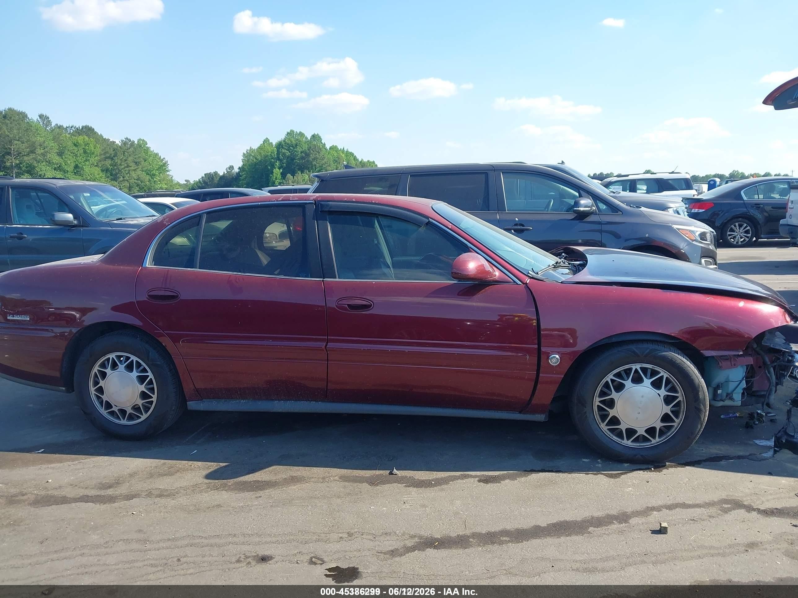 2002 Buick Lesabre Limited Burgundy vin: 1G4HR54K72U280167