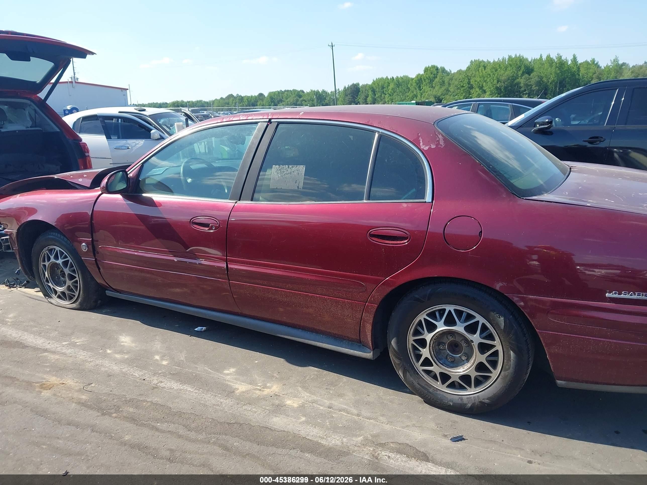 2002 Buick Lesabre Limited Burgundy vin: 1G4HR54K72U280167