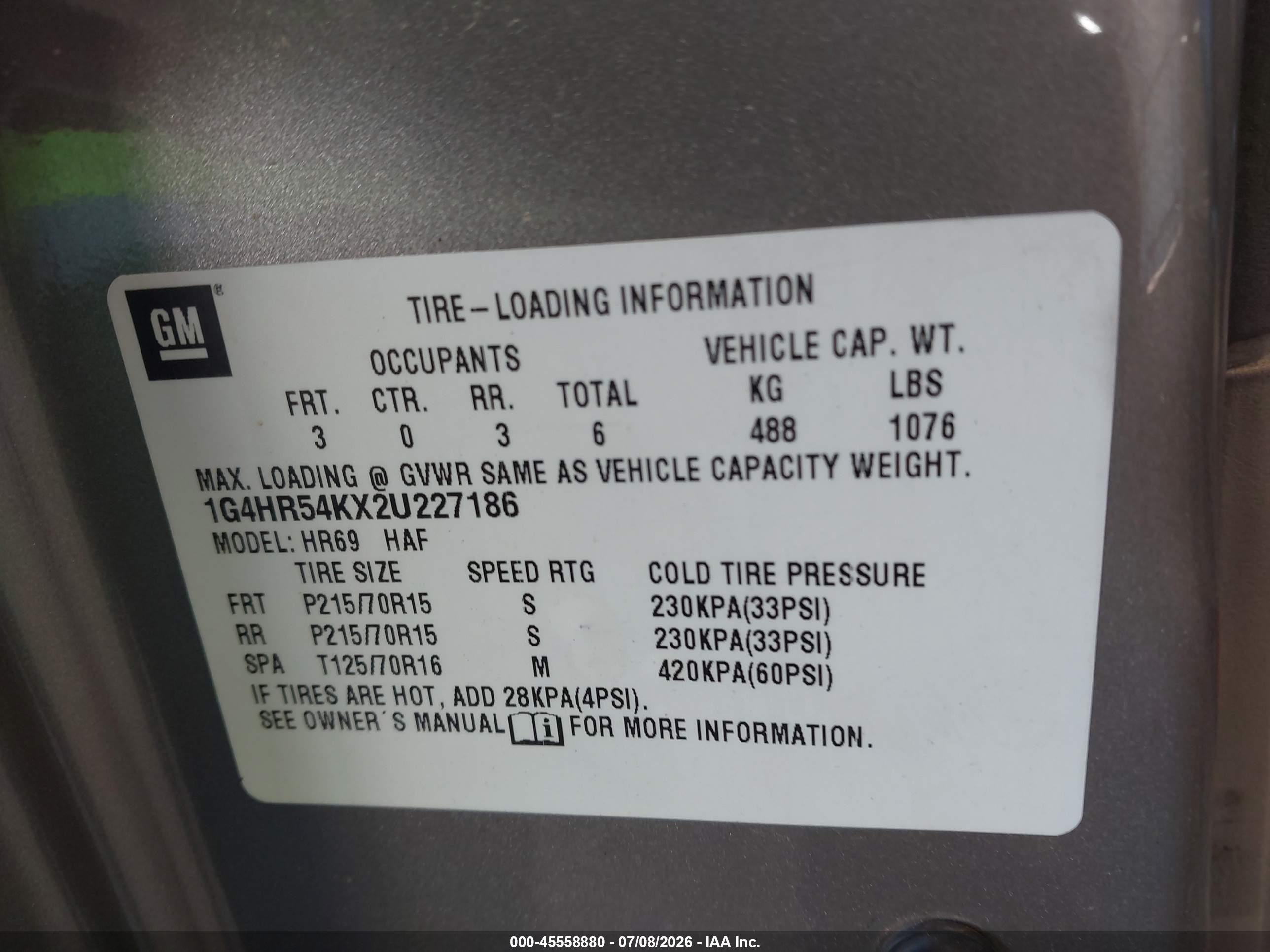 2002 Buick Lesabre Limited Gray vin: 1G4HR54KX2U227186