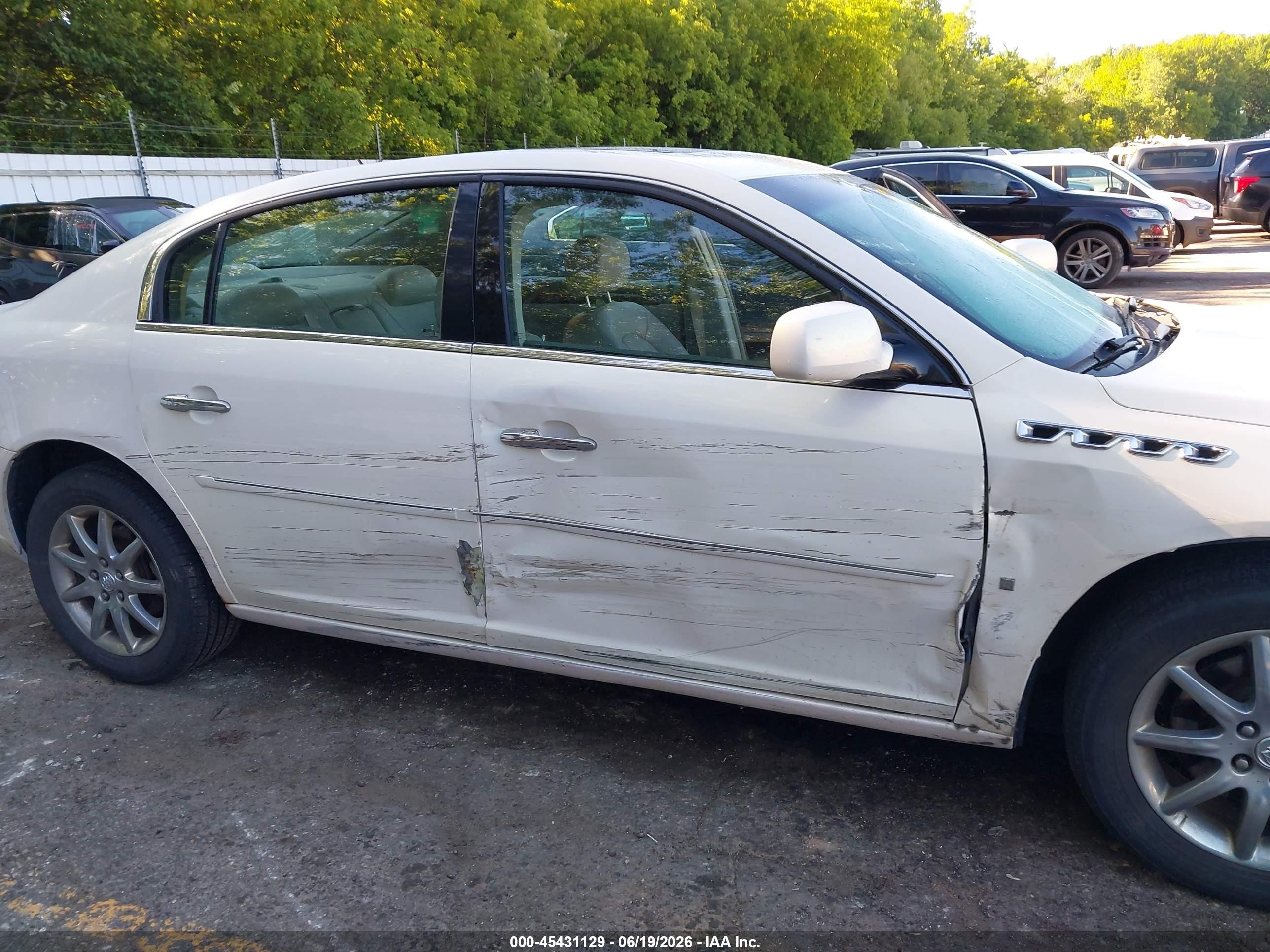 2006 Buick Lucerne Cxl White vin: 1G4HR57Y66U199635
