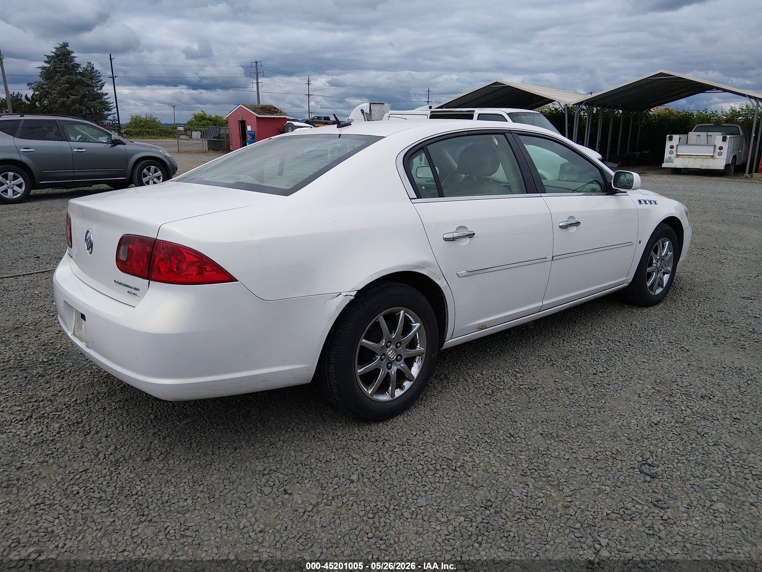 2006 Buick Lucerne Cxl White vin: 1G4HR57Y66U204879