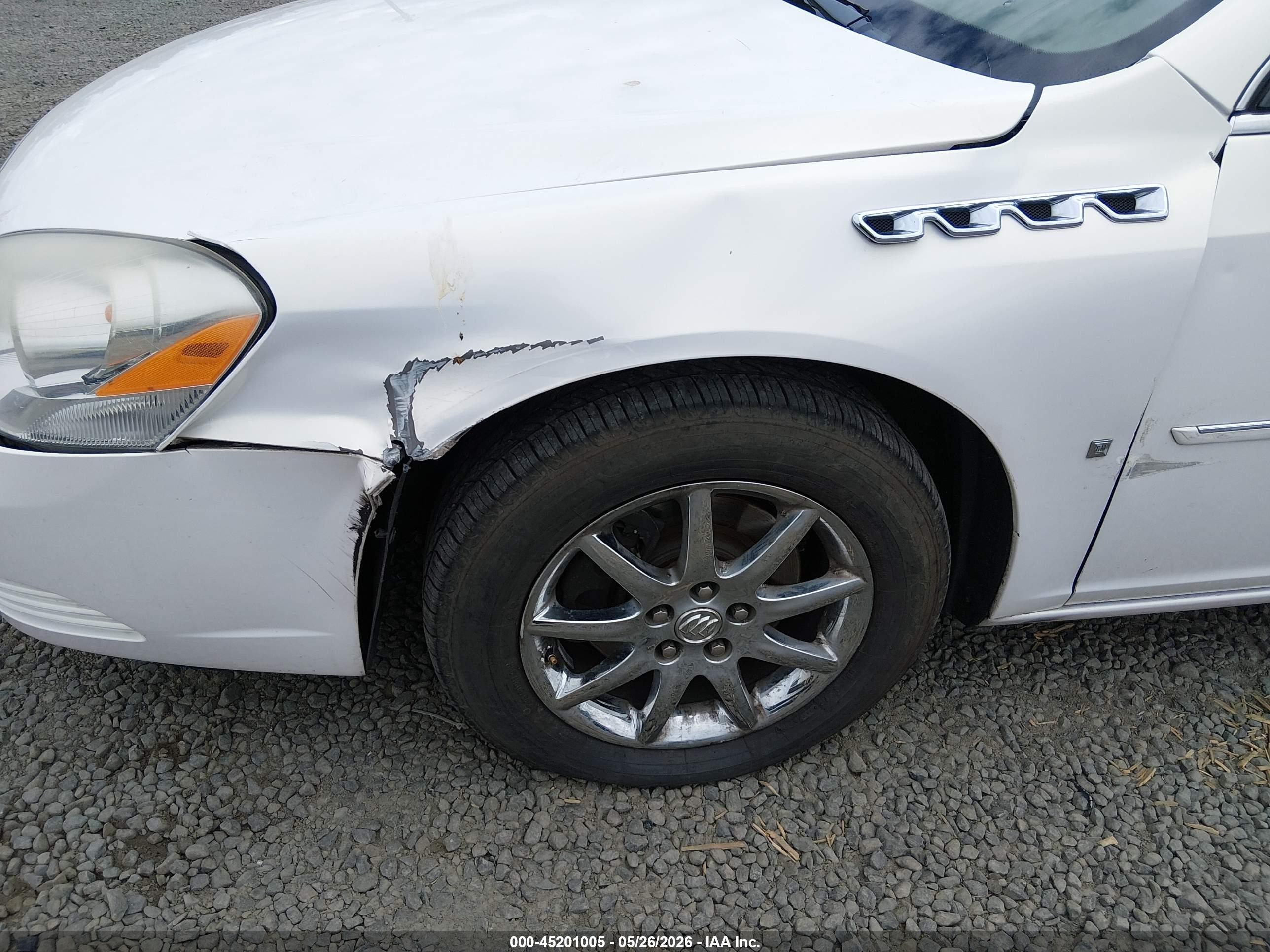 2006 Buick Lucerne Cxl White vin: 1G4HR57Y66U204879