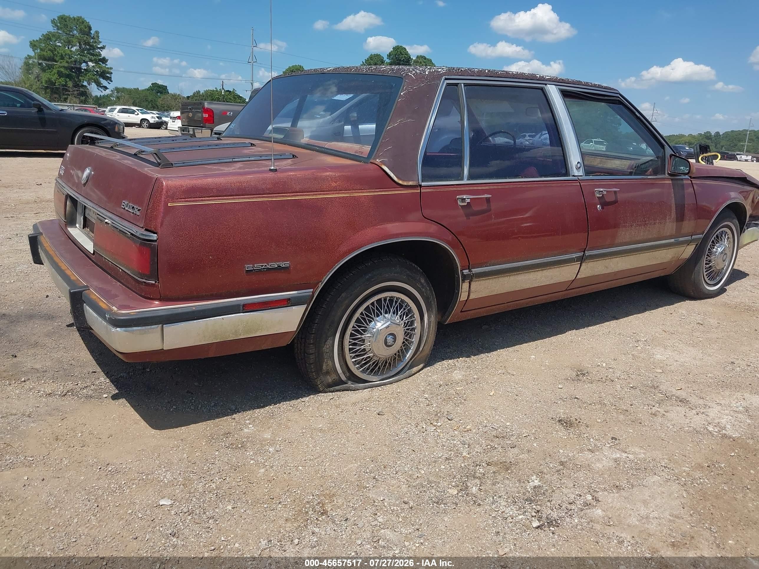 1986 Buick Lesabre Limited Red vin: 1G4HR6930GH488592