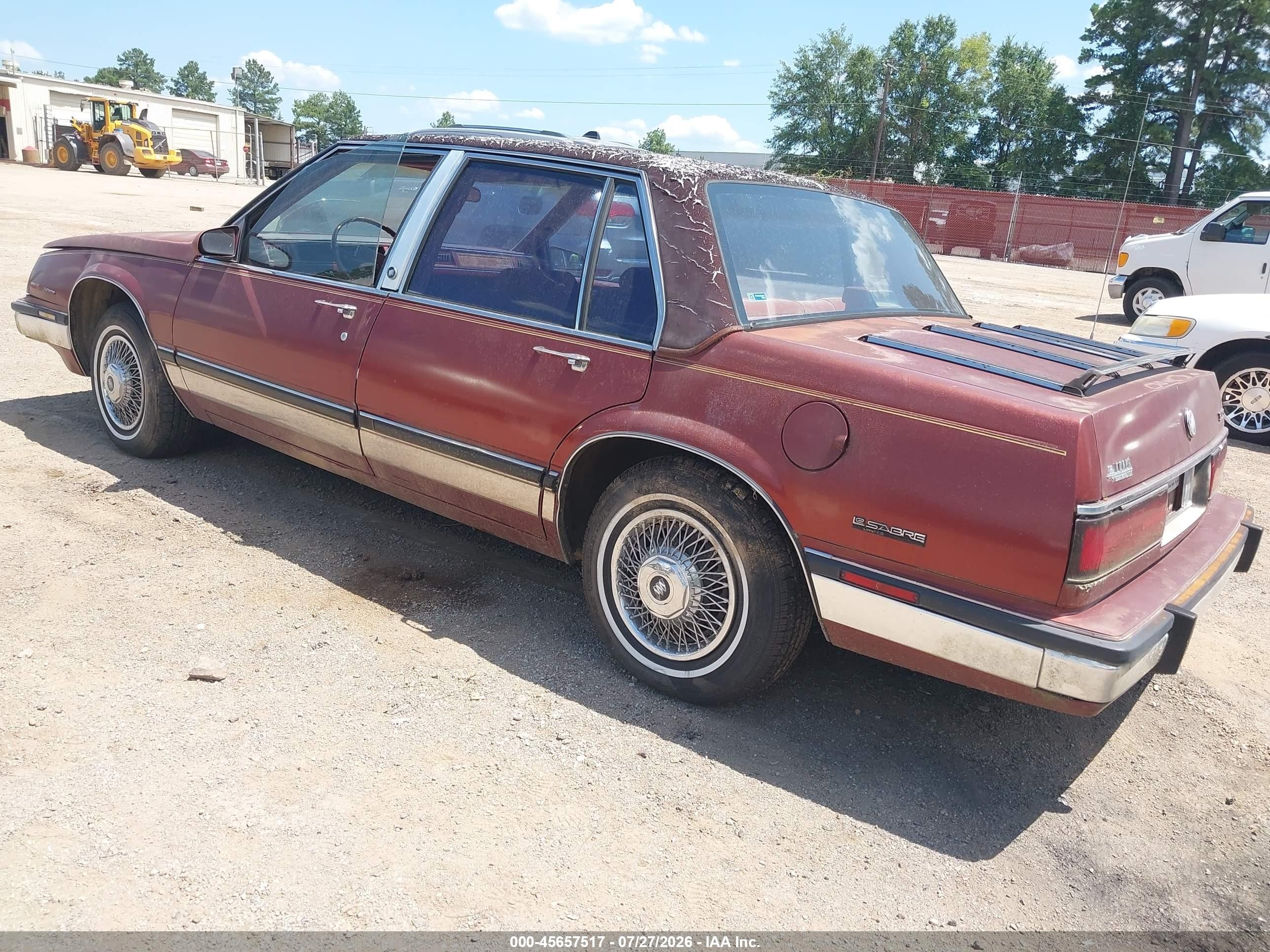 1986 Buick Lesabre Limited Red vin: 1G4HR6930GH488592