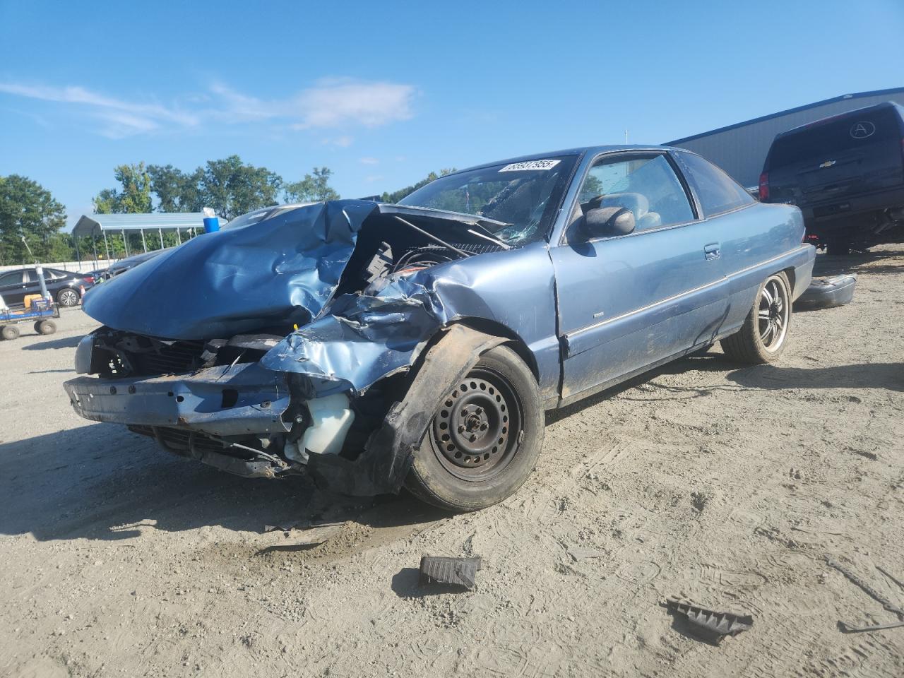 1997 Buick Skylark Custom Синий vin: 1G4NJ12T3VC408879