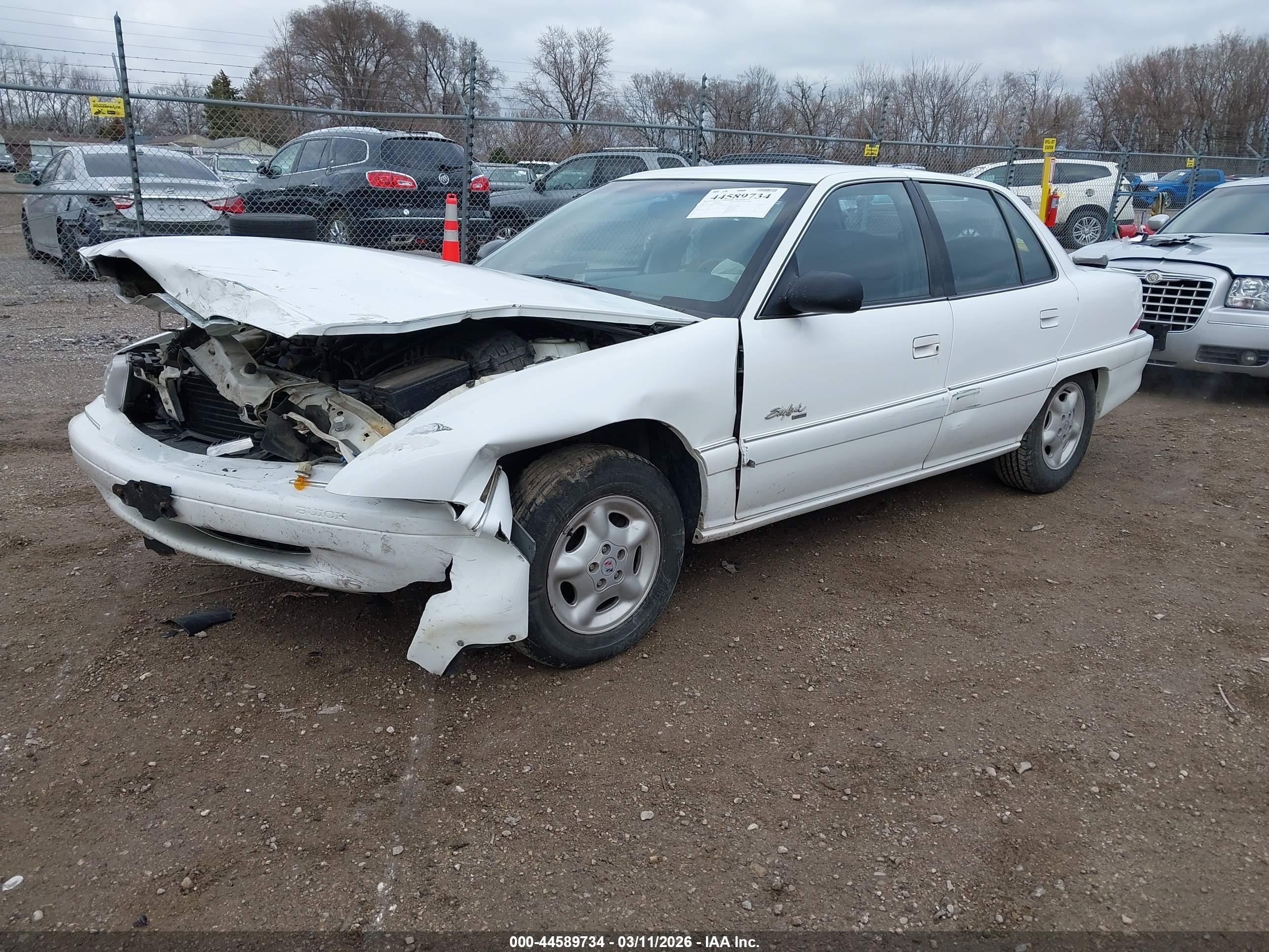 1998 Buick Skylark Custom   White vin: 1G4NJ52M9WC409939