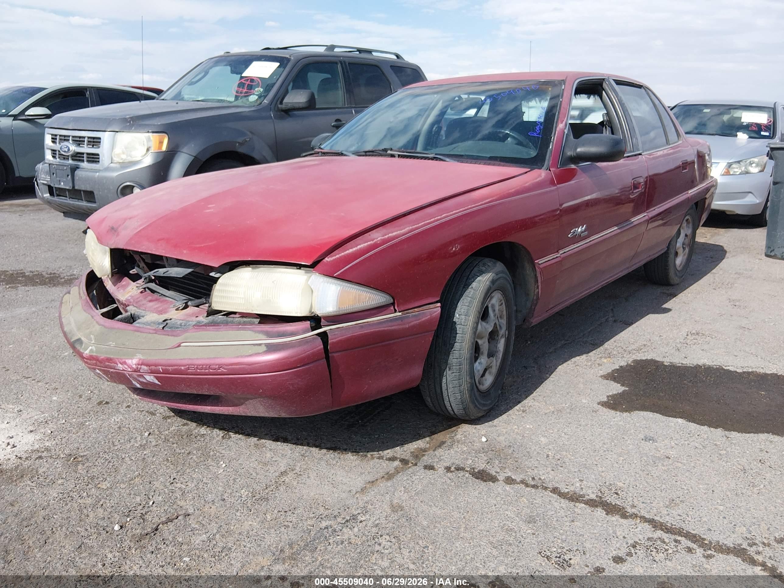 1998 Buick Skylark Custom   Maroon vin: 1G4NJ52MXWC411263