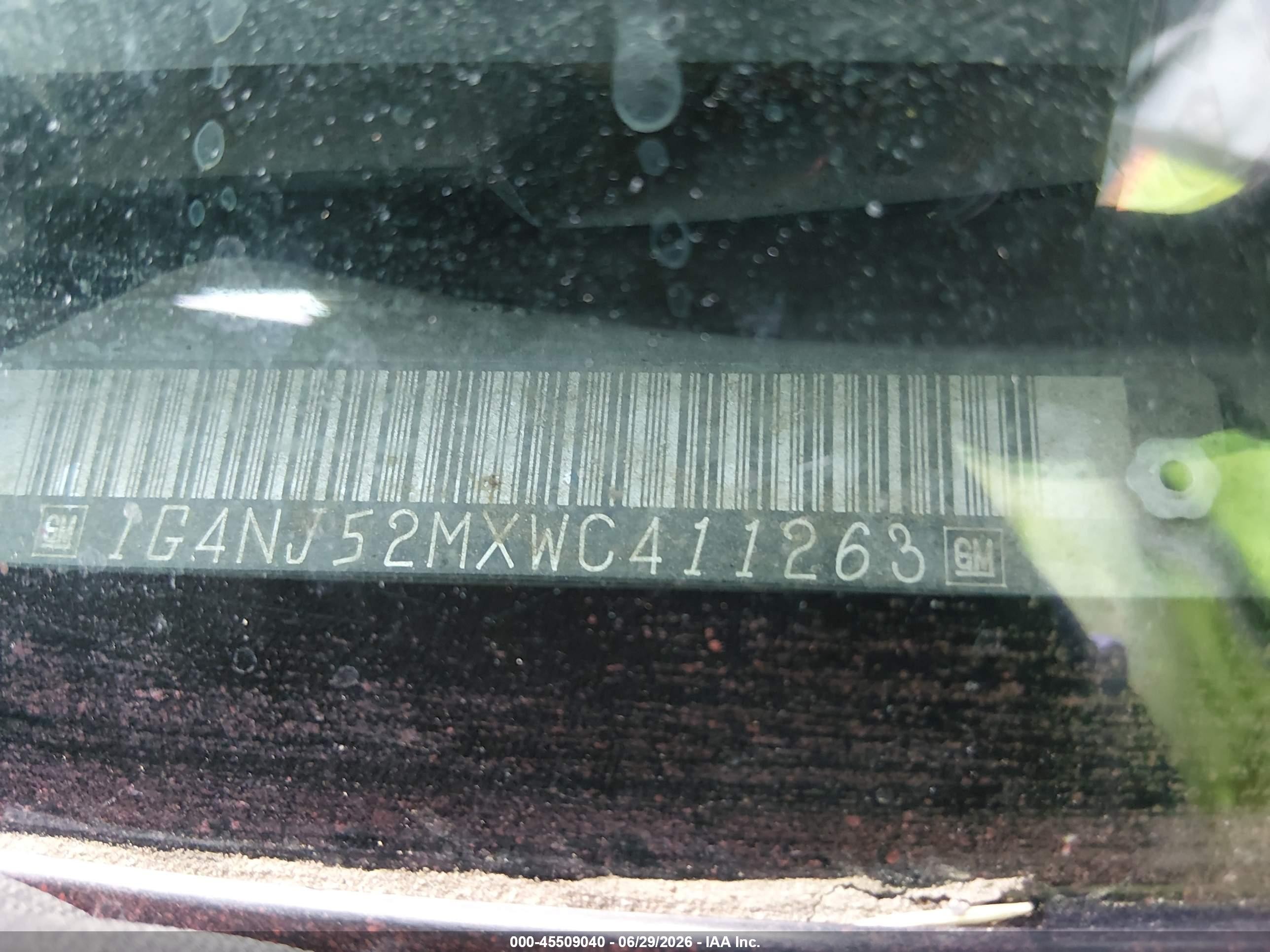 1998 Buick Skylark Custom   Maroon vin: 1G4NJ52MXWC411263