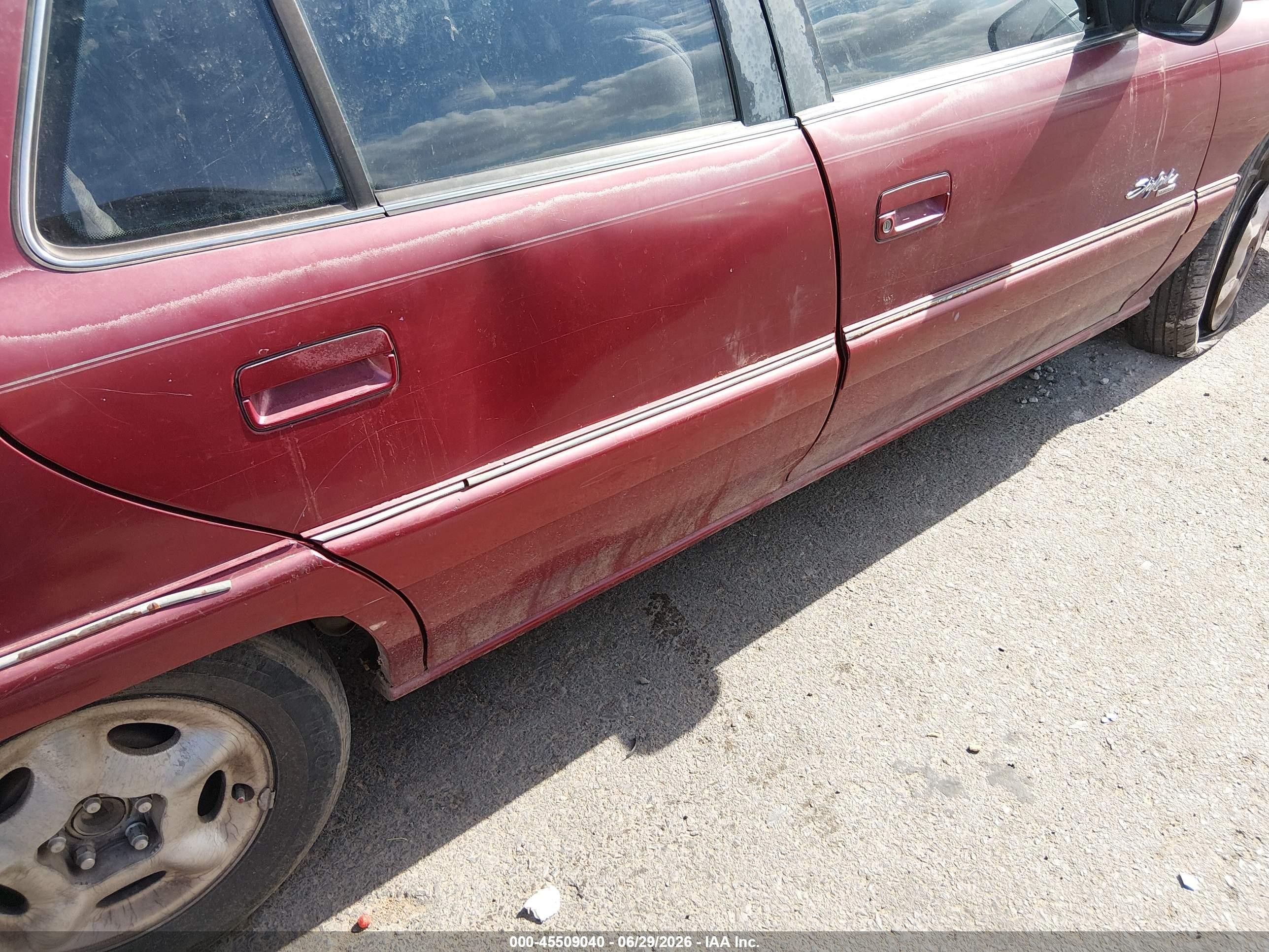 1998 Buick Skylark Custom   Maroon vin: 1G4NJ52MXWC411263