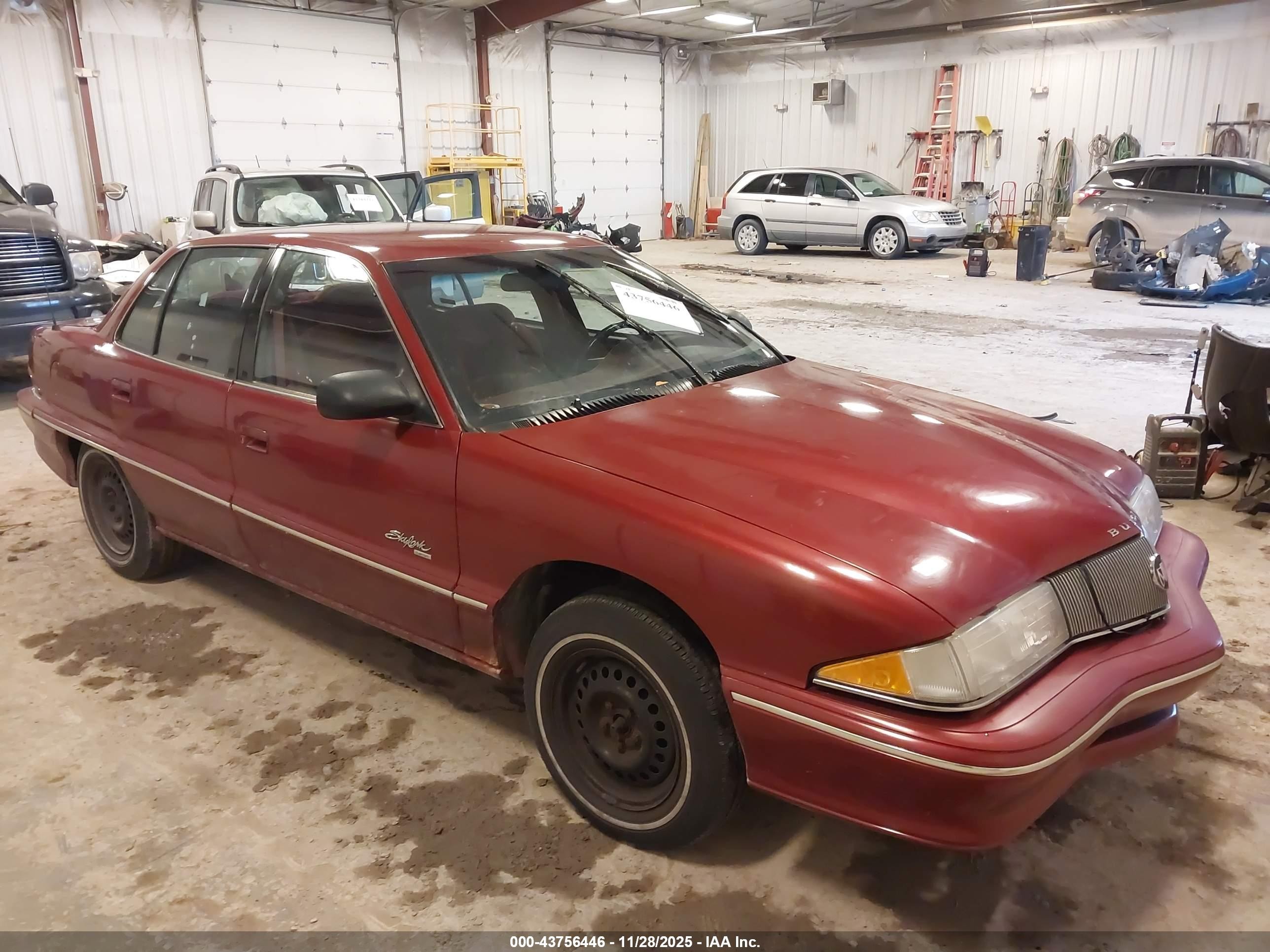1993 Buick Skylark Custom Red vin: 1G4NV543XPC300481