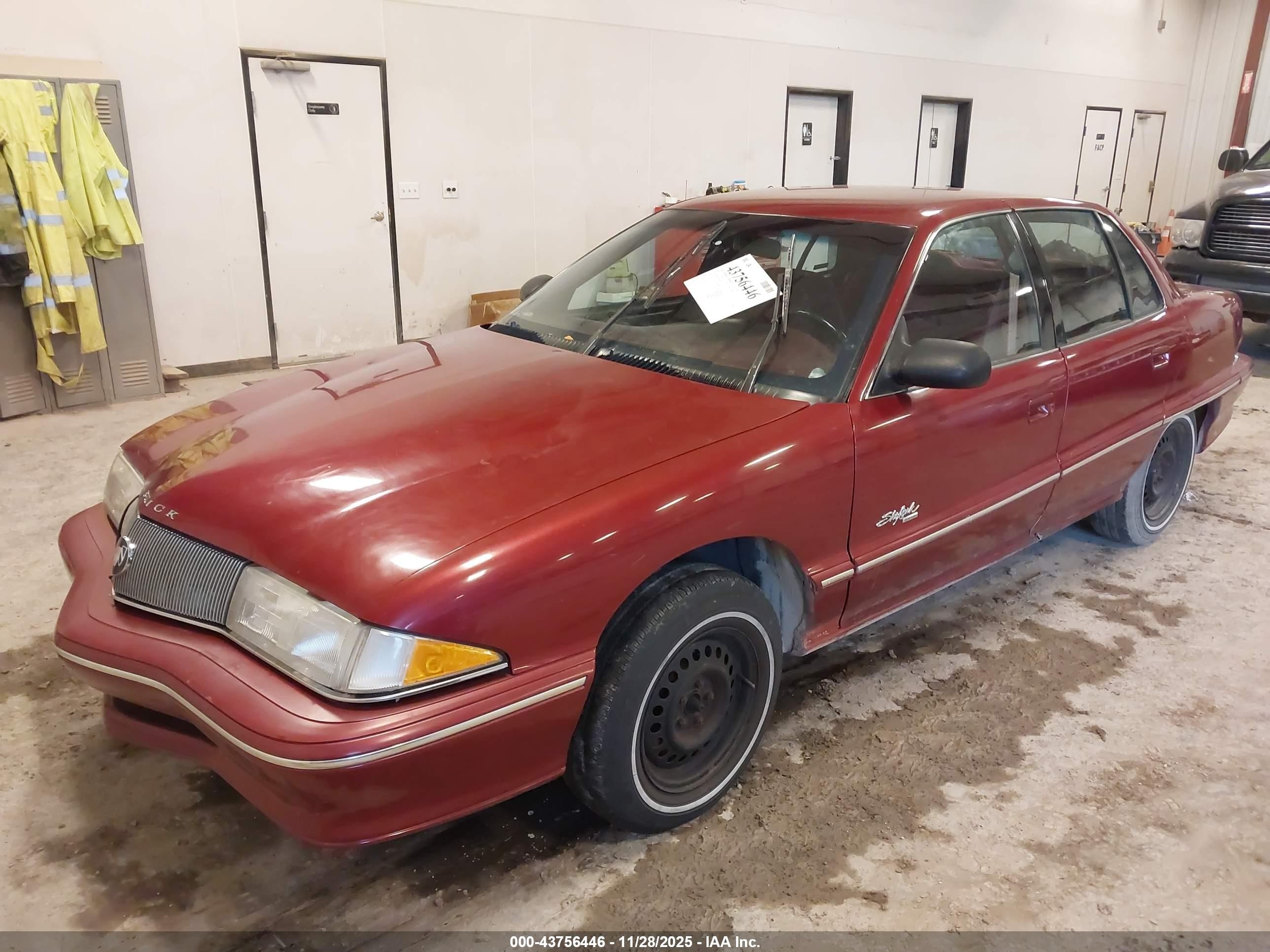 1993 Buick Skylark Custom Red vin: 1G4NV543XPC300481