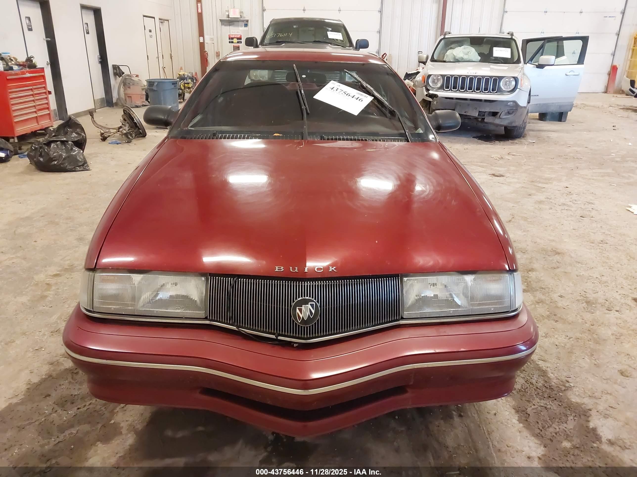 1993 Buick Skylark Custom Red vin: 1G4NV543XPC300481