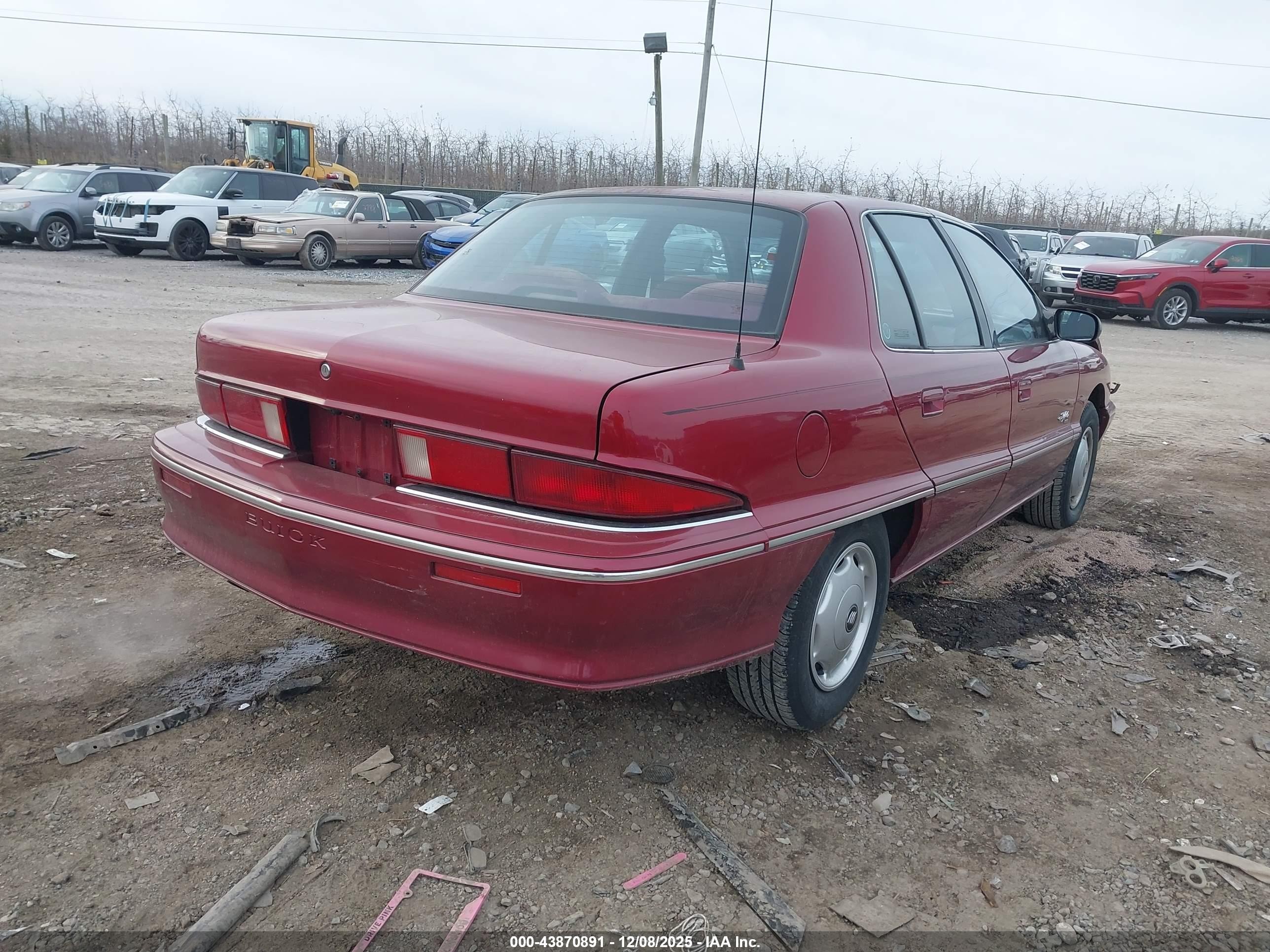 1995 Buick Skylark Gran Sport/custom/limited Red vin: 1G4NV55D4SC423807