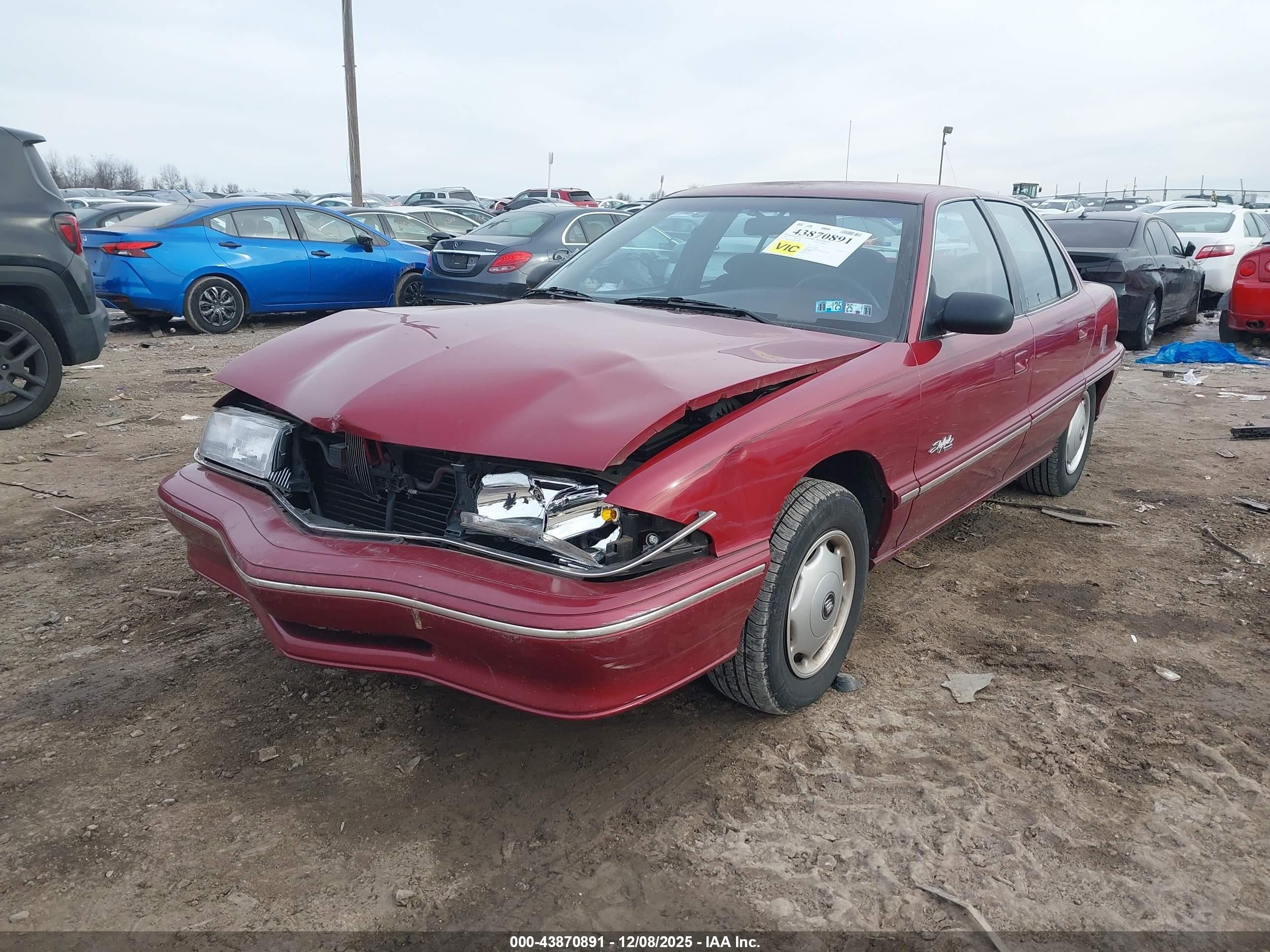 1995 Buick Skylark Gran Sport/custom/limited Red vin: 1G4NV55D4SC423807